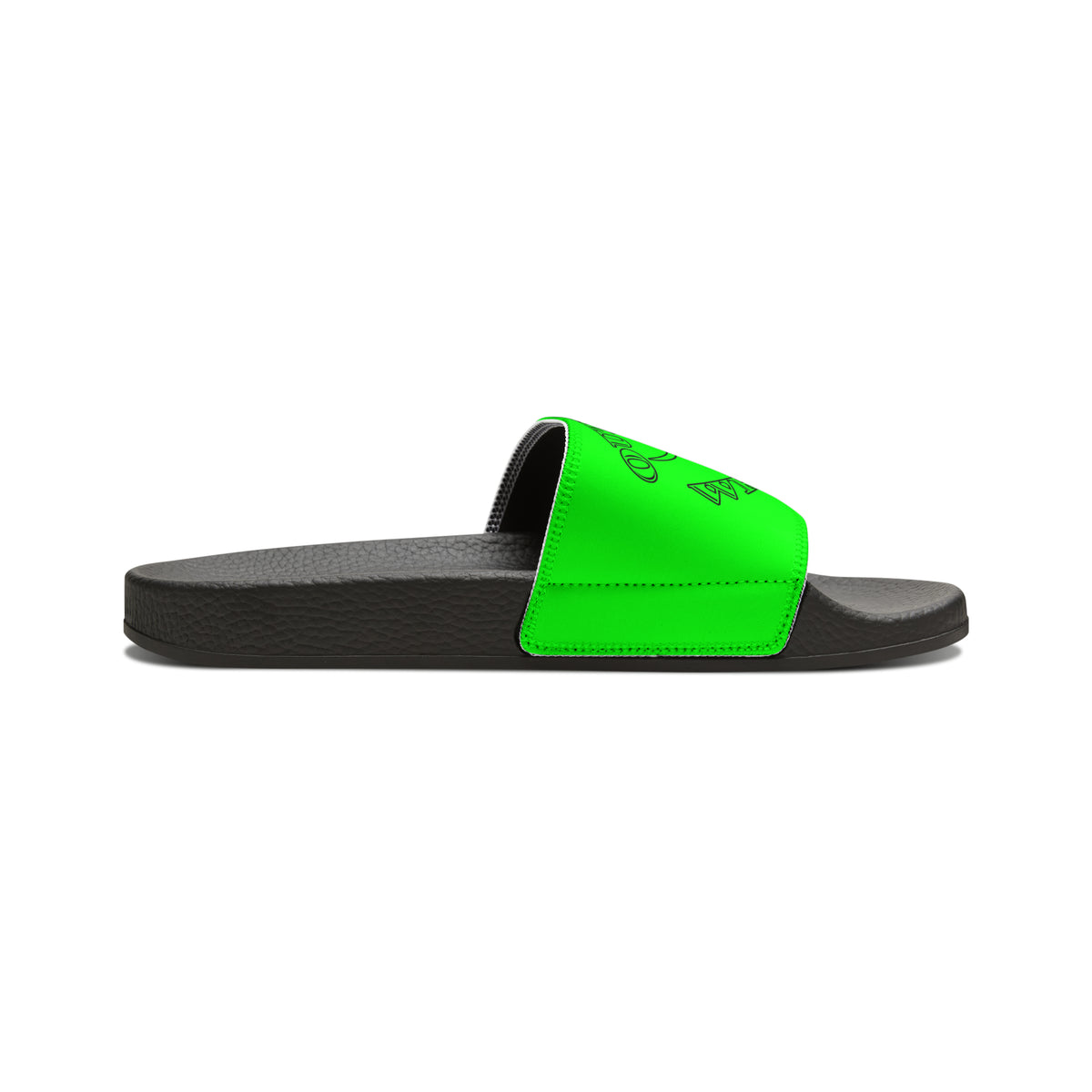 Green Outlaws Wrestling Slide Sandals