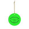 Green Outlaws Wrestling Christmas Ornament