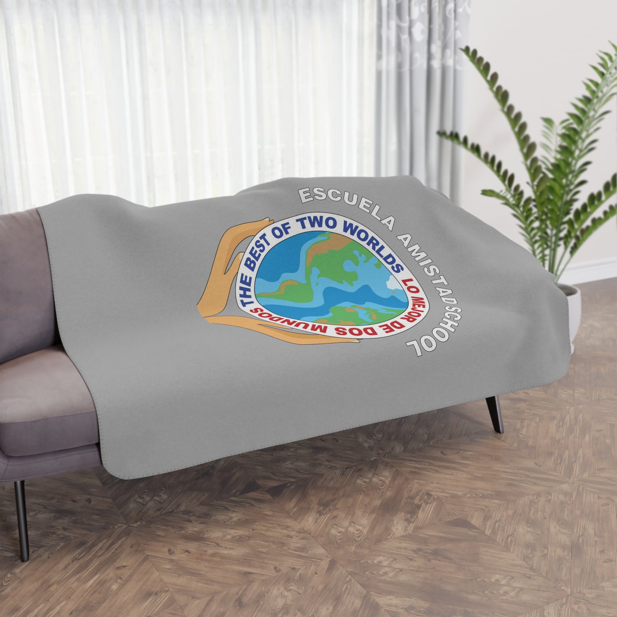Escuela Amistad School Sherpa Blanket