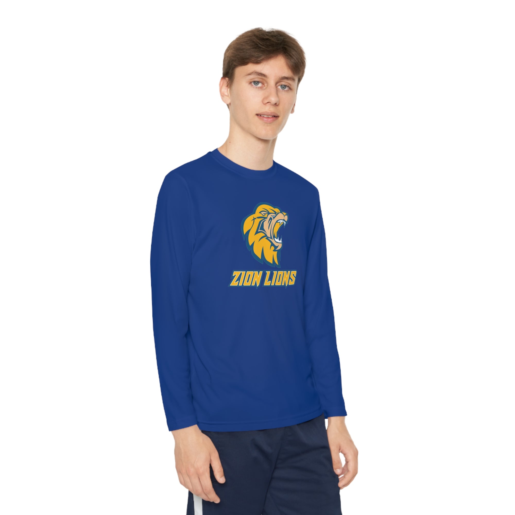 Zion Lions Youth Long Sleeve Competitor Tee - YOUTH