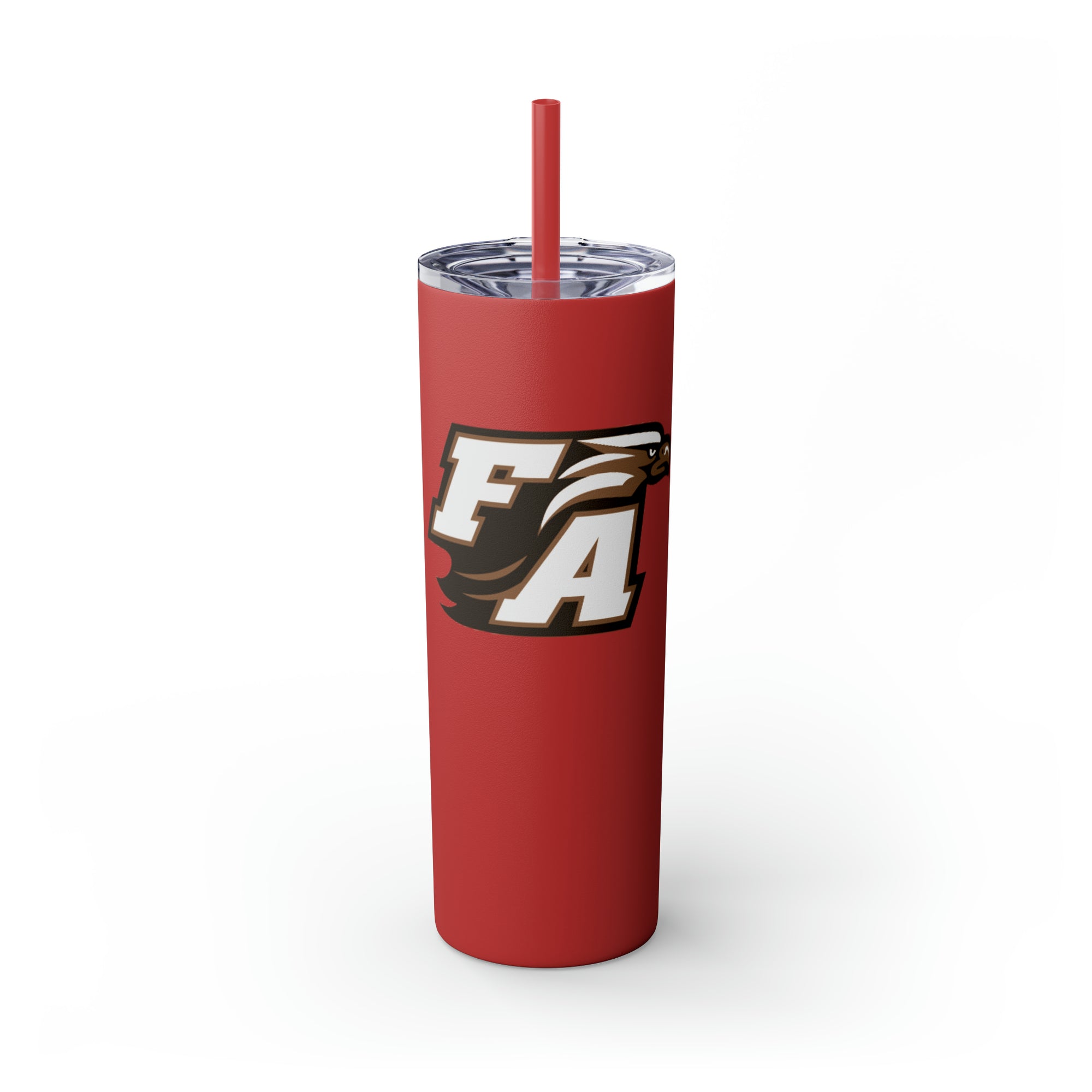 First Academy Drama Team Skinny Tumbler with Straw, 20oz