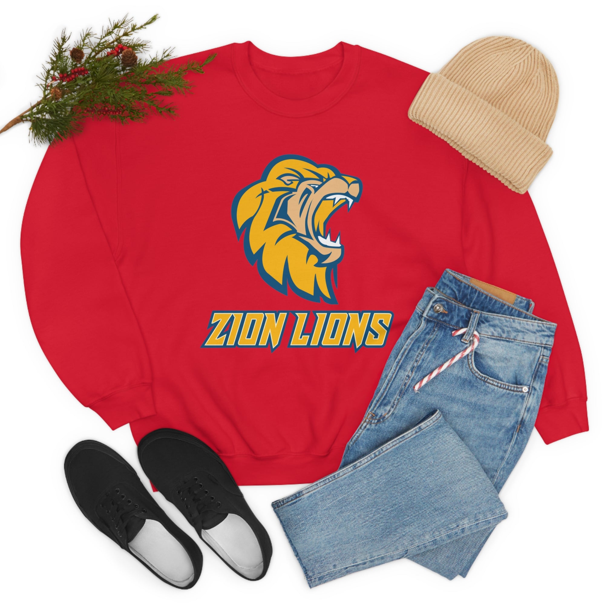 Zion Lions Crewneck Sweatshirts