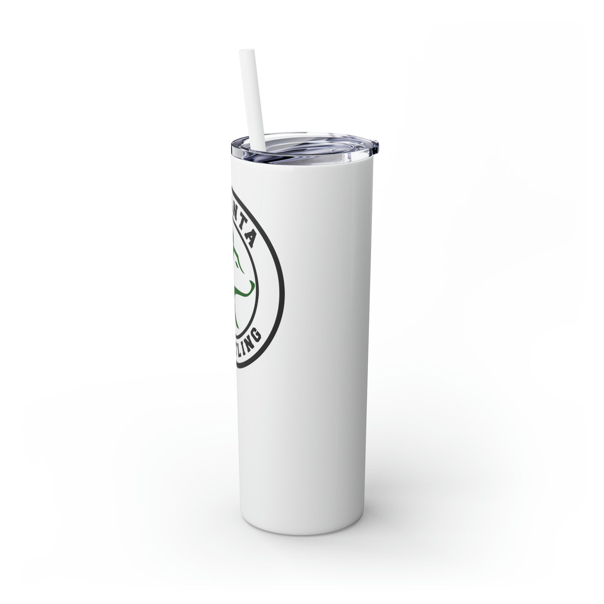 Atlanta Wrestling Skinny Tumbler with Straw, 20oz