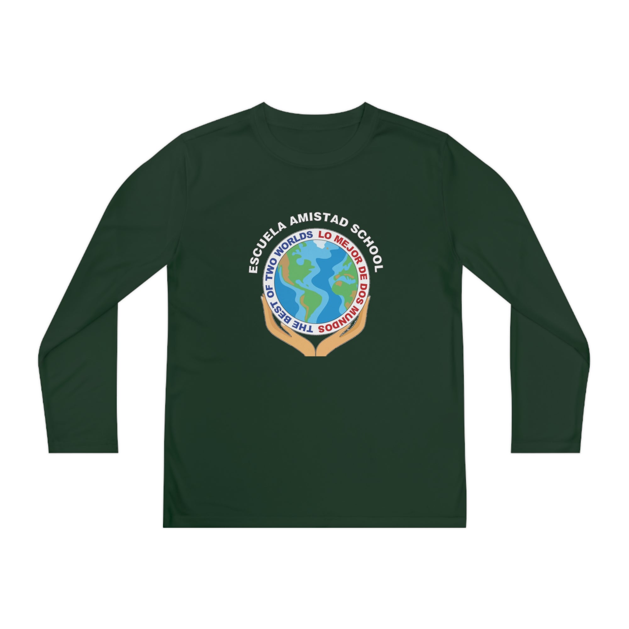 Youth Escuela Amistad School Long Sleeve Competitor Tee