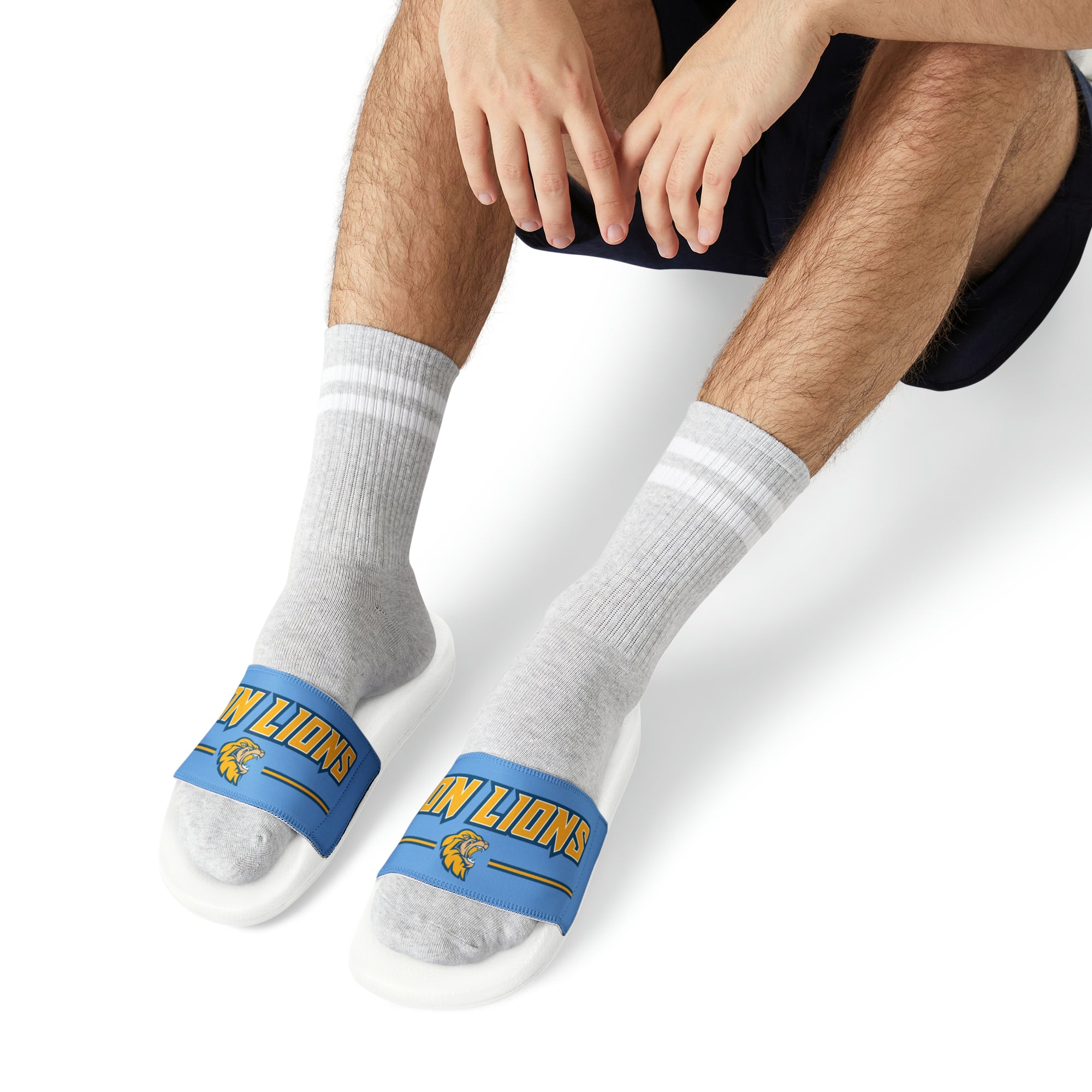 Zion Lions Men's PU Slide Sandals