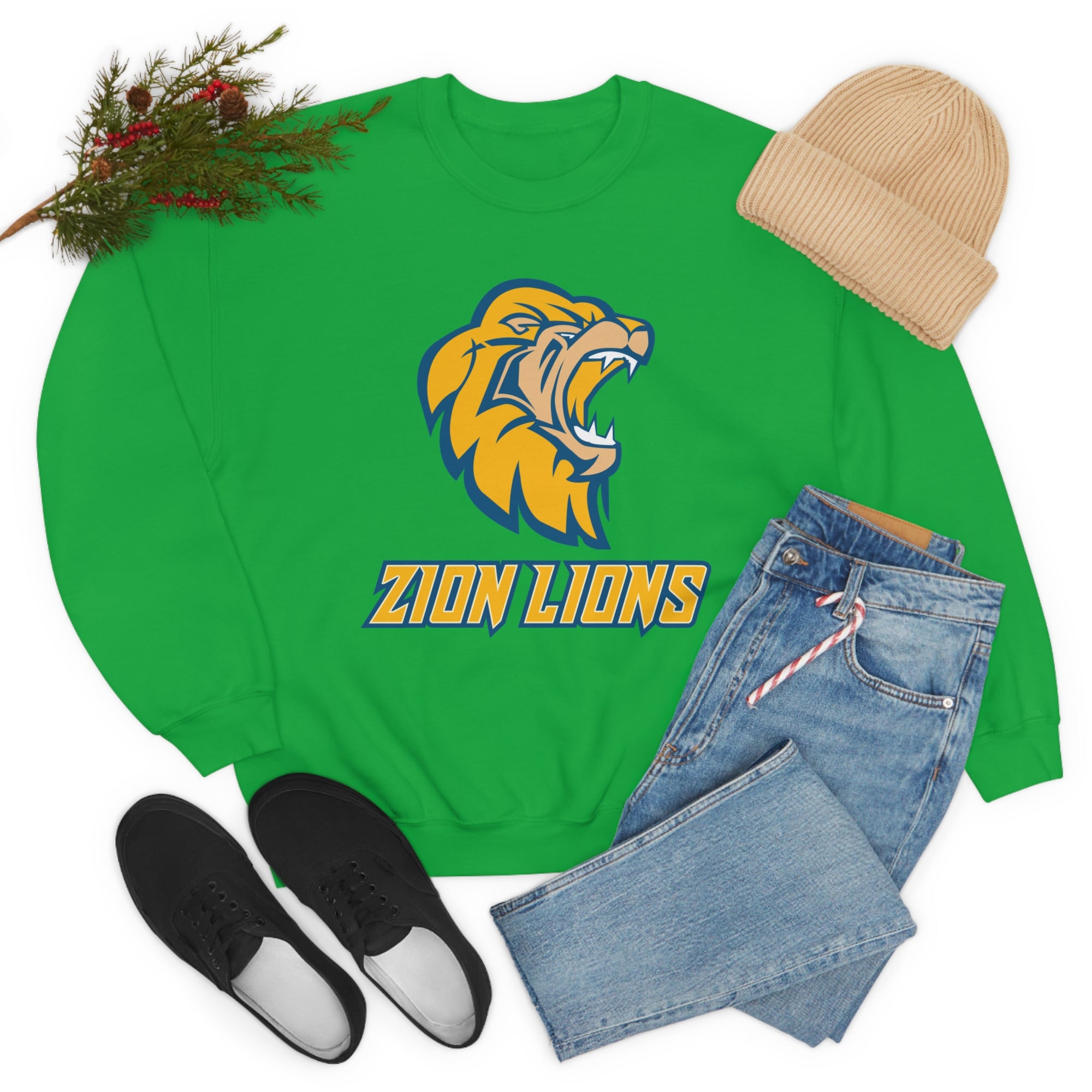 Zion Lions Crewneck Sweatshirts