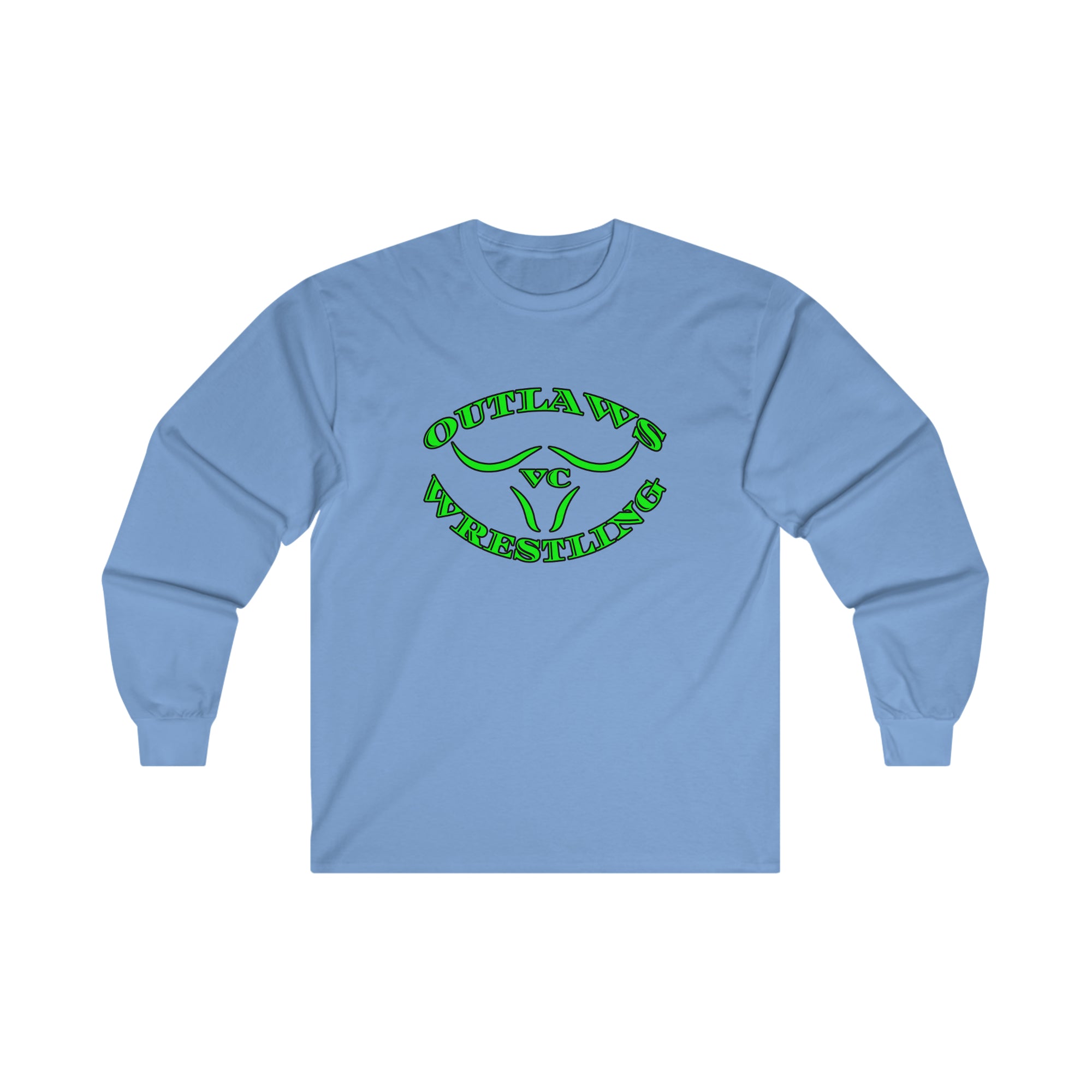 Green Outlaws Wrestling Ultra Cotton Long Sleeve Tee