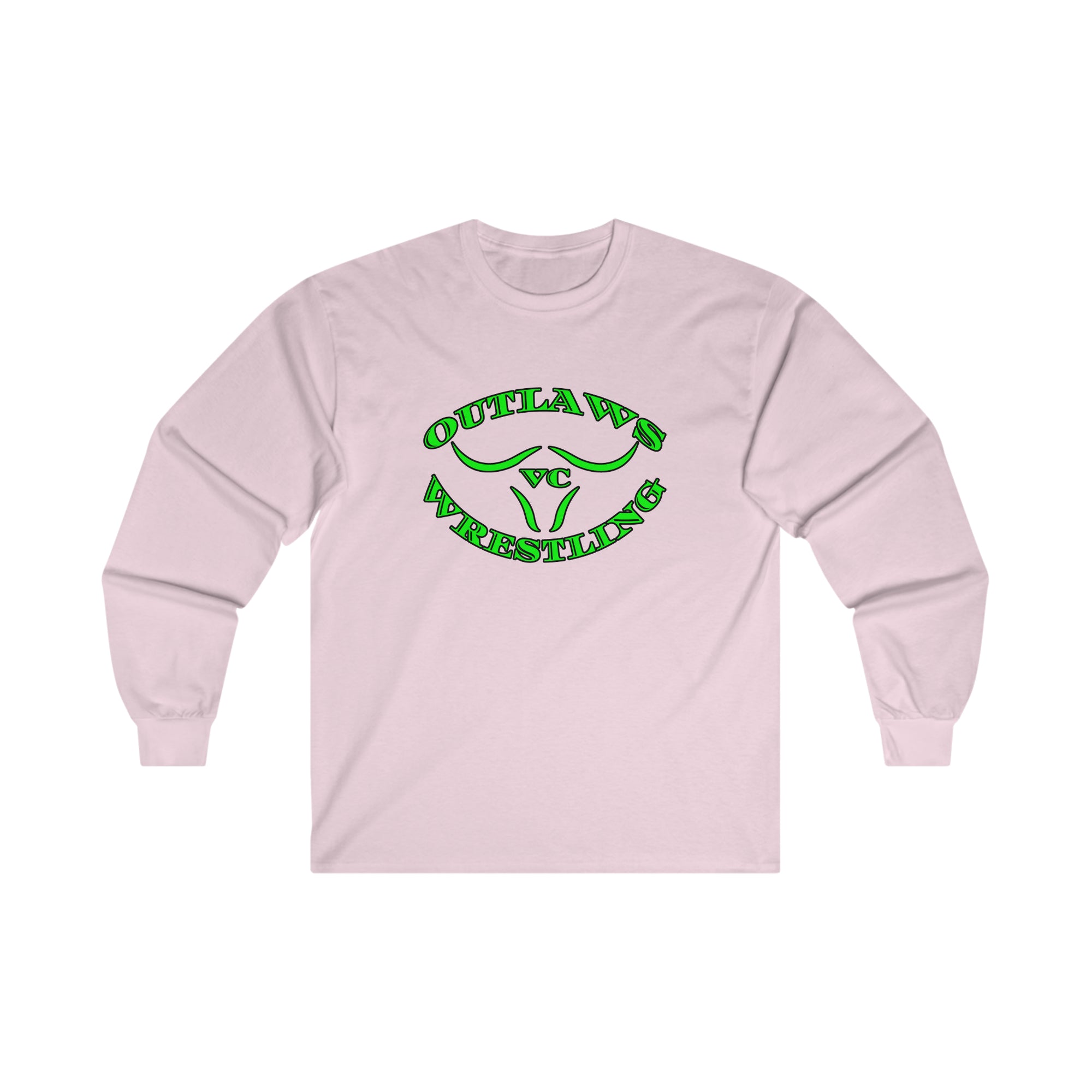 Green Outlaws Wrestling Ultra Cotton Long Sleeve Tee