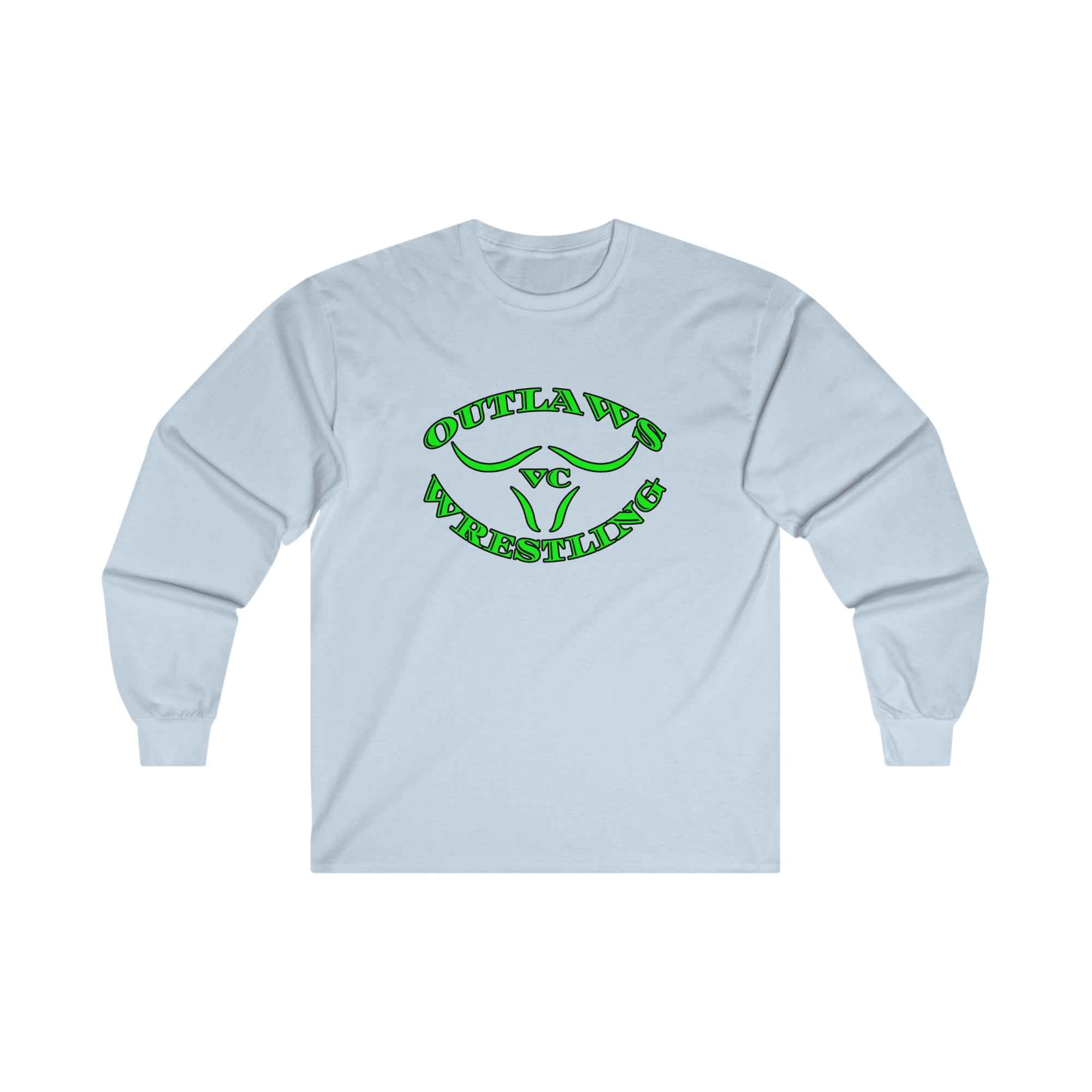 Green Outlaws Wrestling Ultra Cotton Long Sleeve Tee
