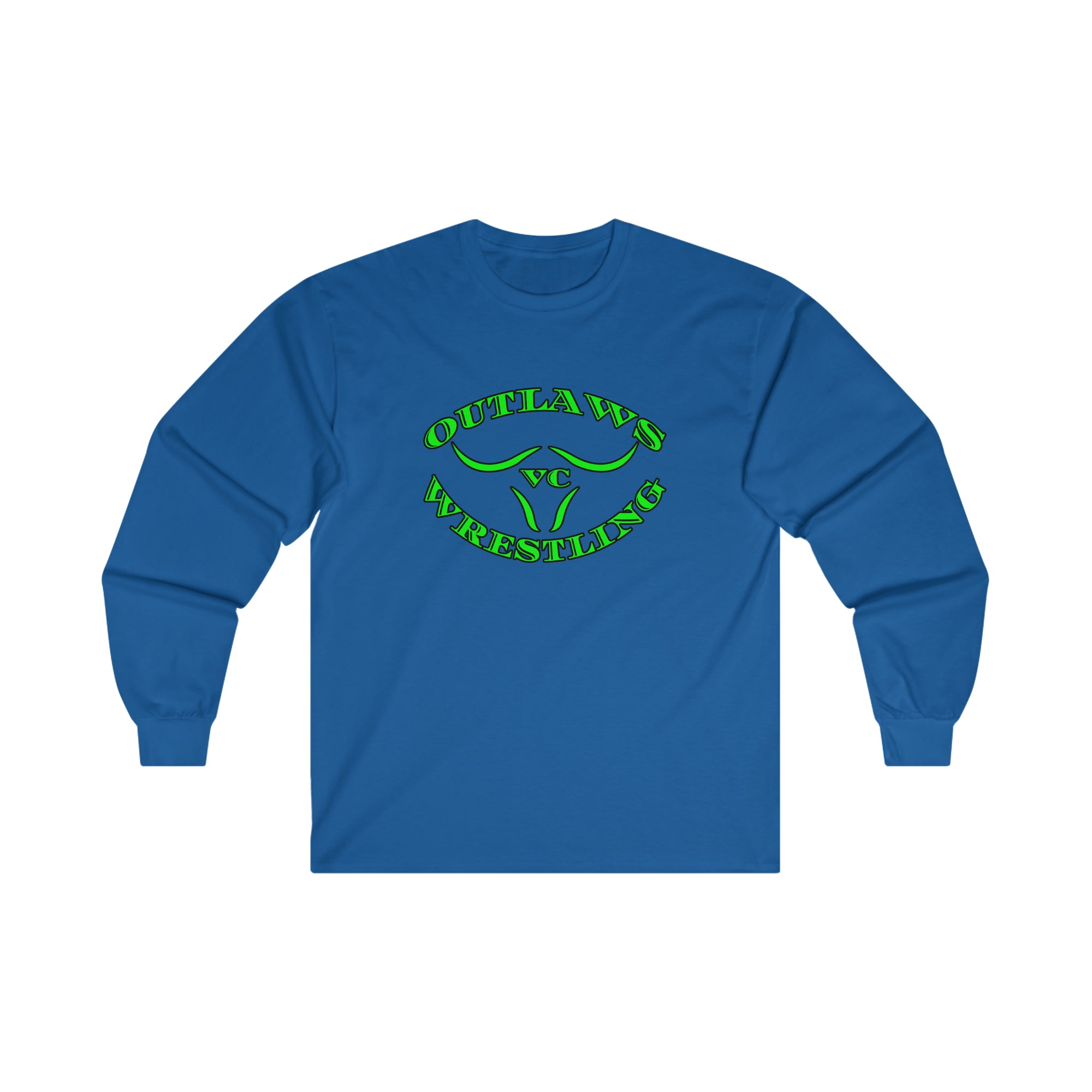 Green Outlaws Wrestling Ultra Cotton Long Sleeve Tee