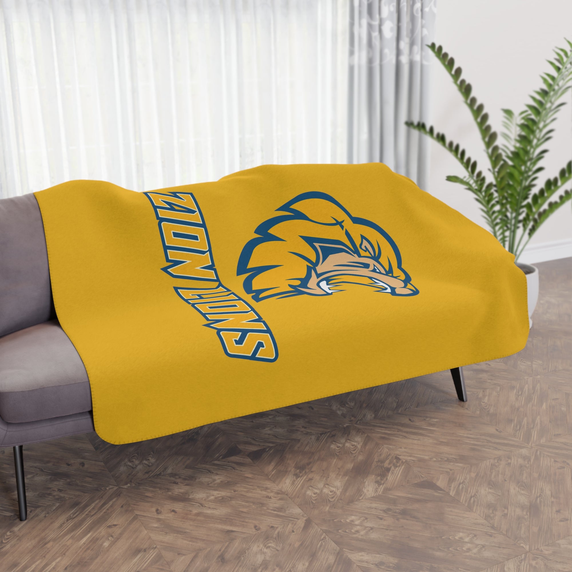 Zion Lions Sherpa Blanket