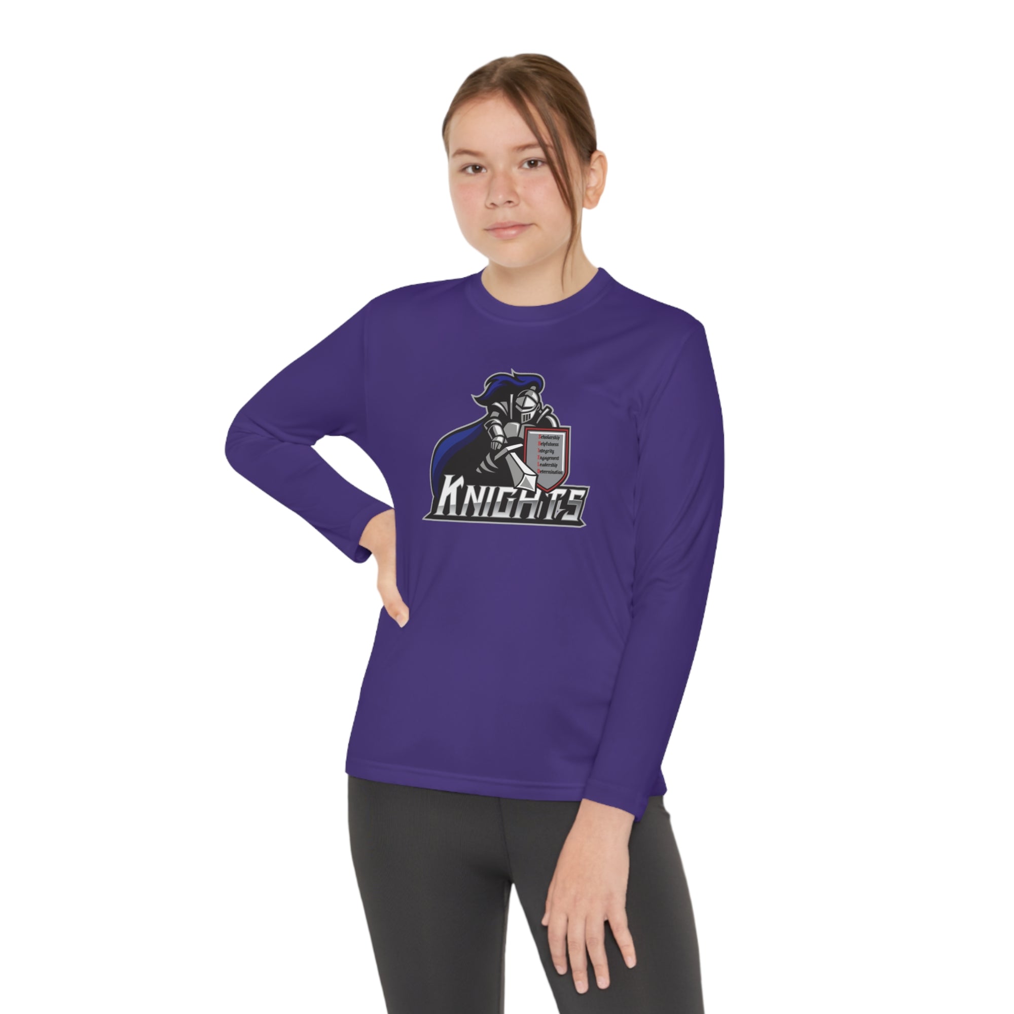North Pole Middle School Long Sleeve Competitor Tee - YOUTH