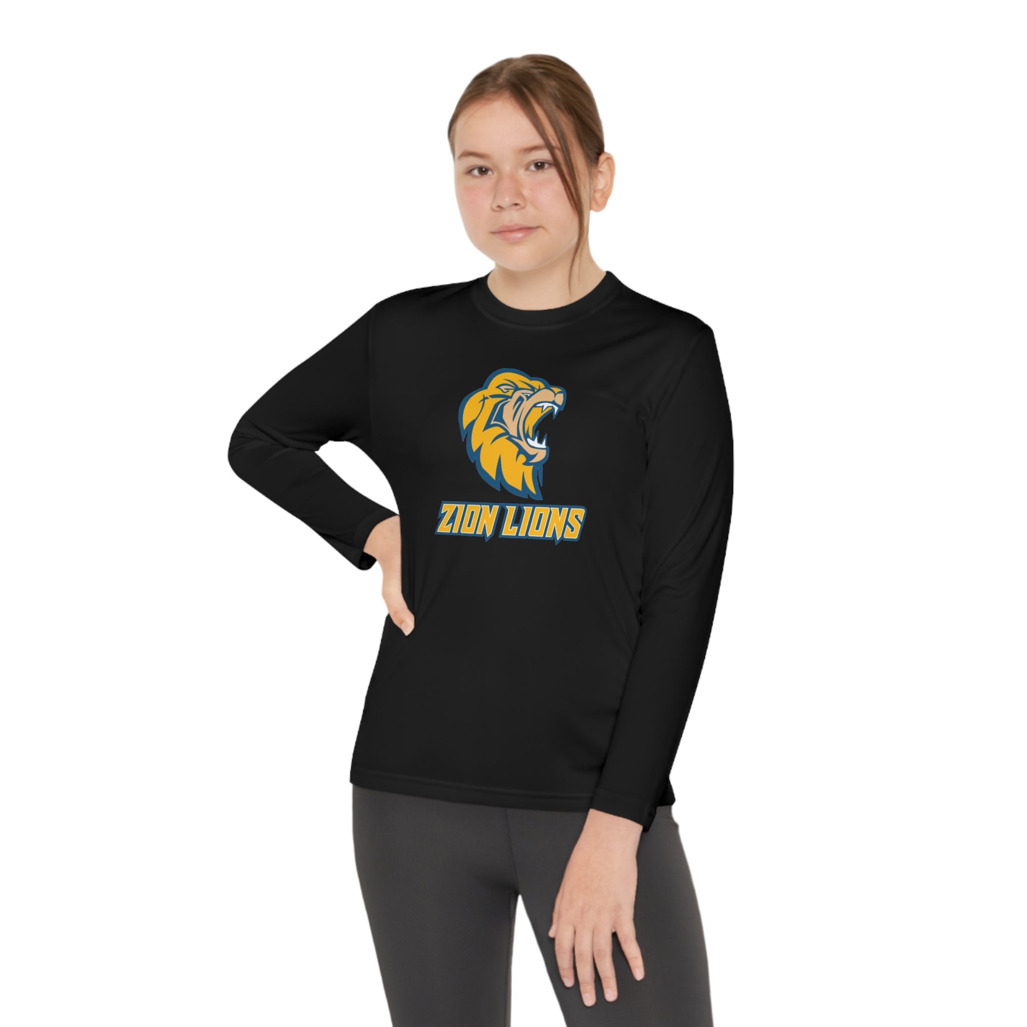 Zion Lions Youth Long Sleeve Competitor Tee - YOUTH