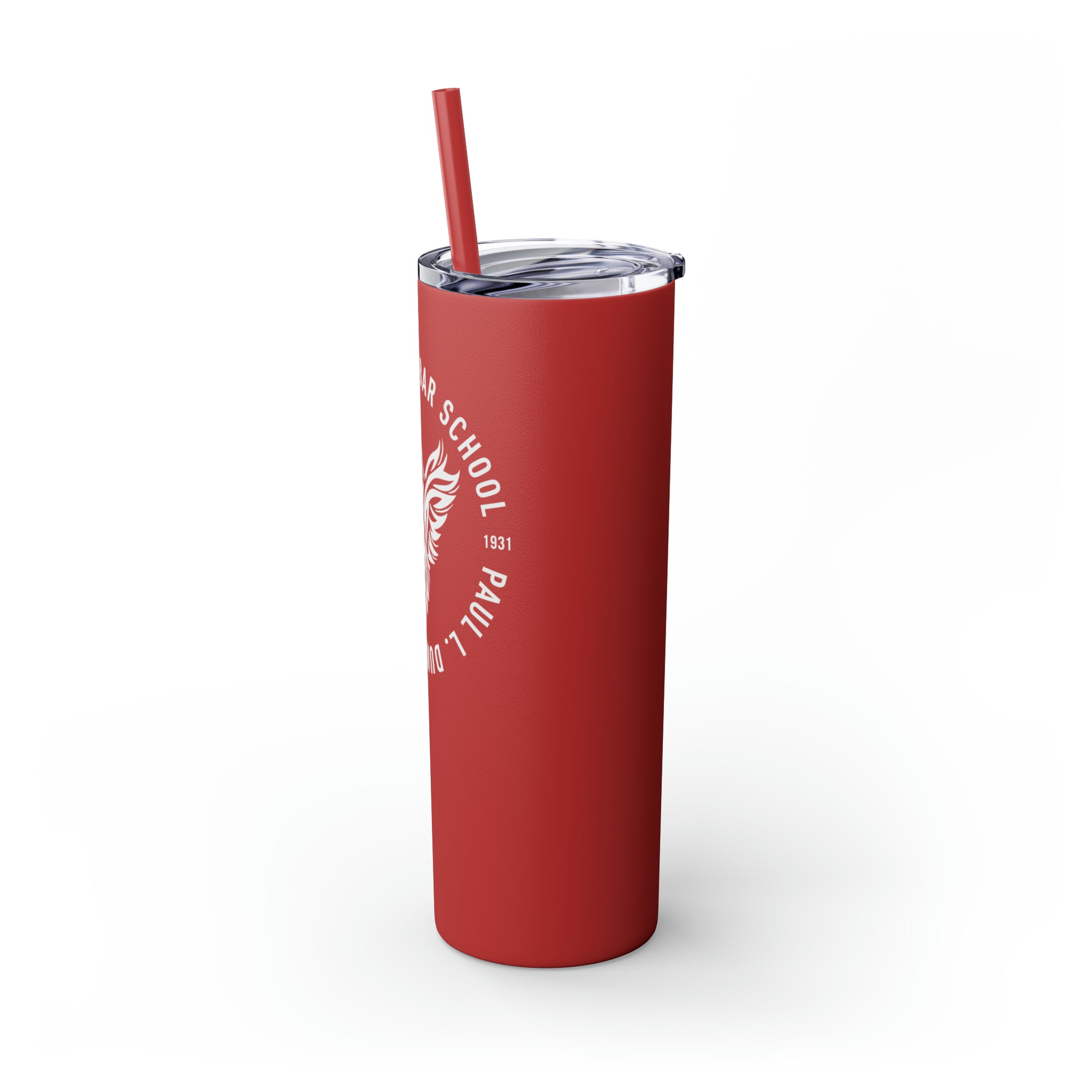 Paul L Dunbar School Skinny Tumbler with Straw, 20oz