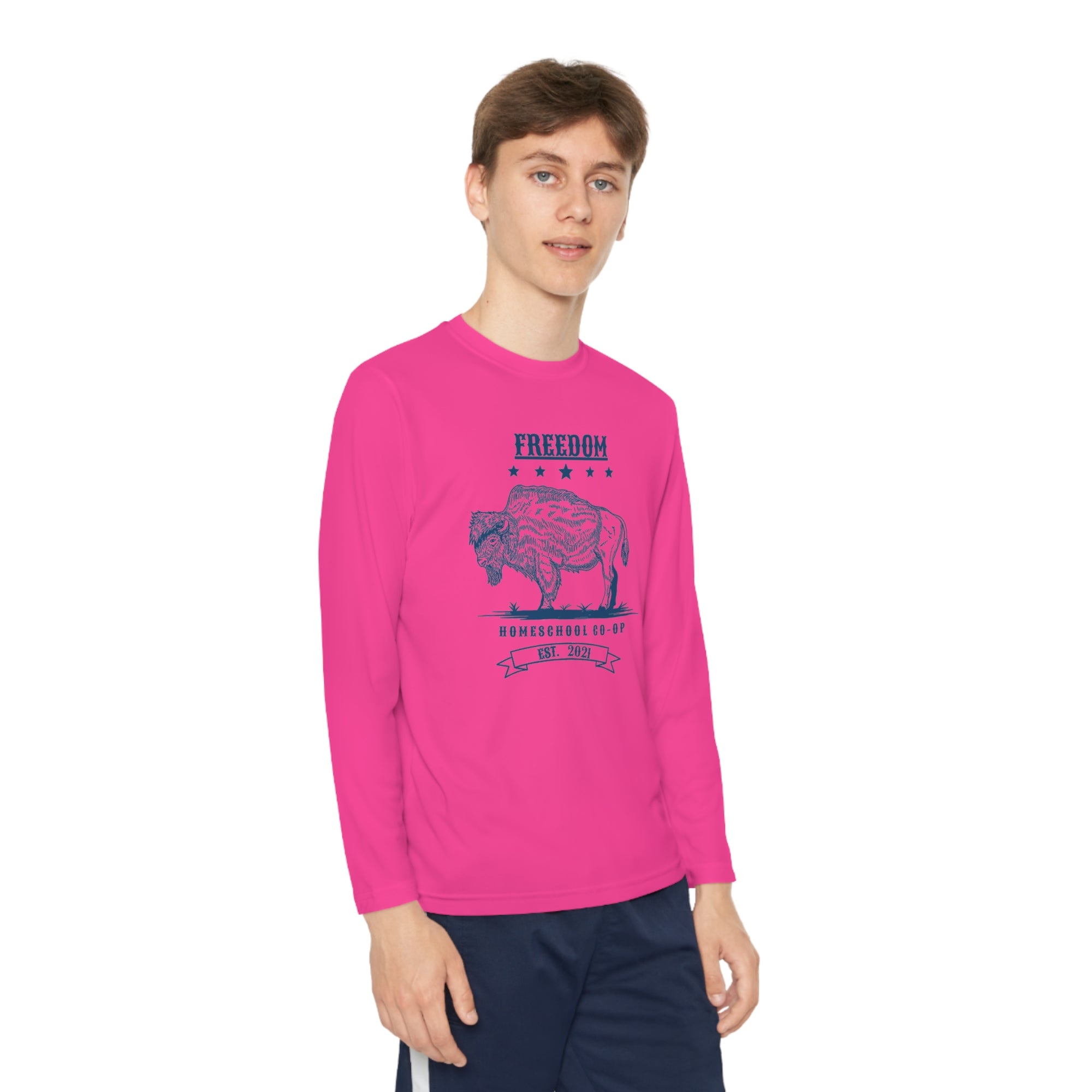 Youth Freedom Homeschool Co-op Long Sleeve Competitor Tee