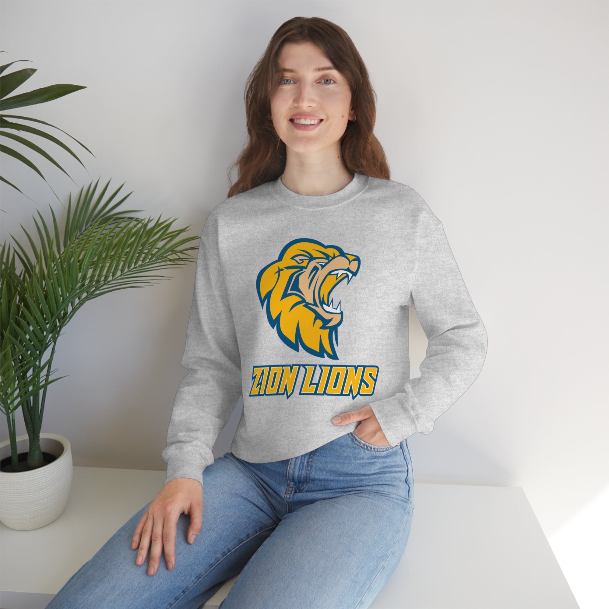 Zion Lions Crewneck Sweatshirts
