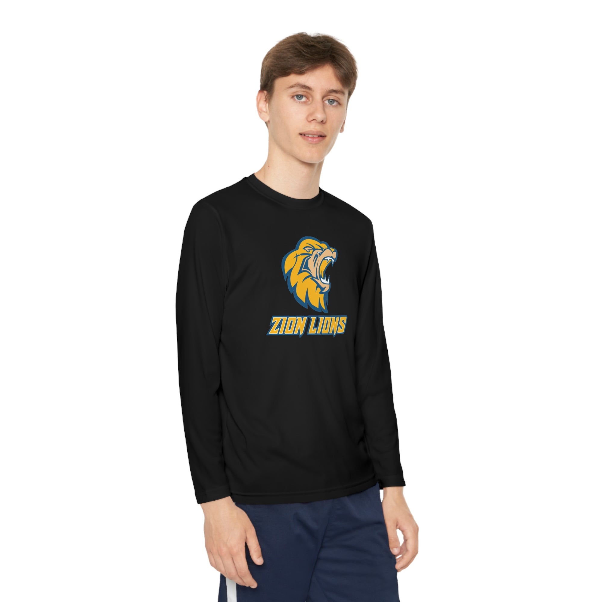 Zion Lions Youth Long Sleeve Competitor Tee - YOUTH