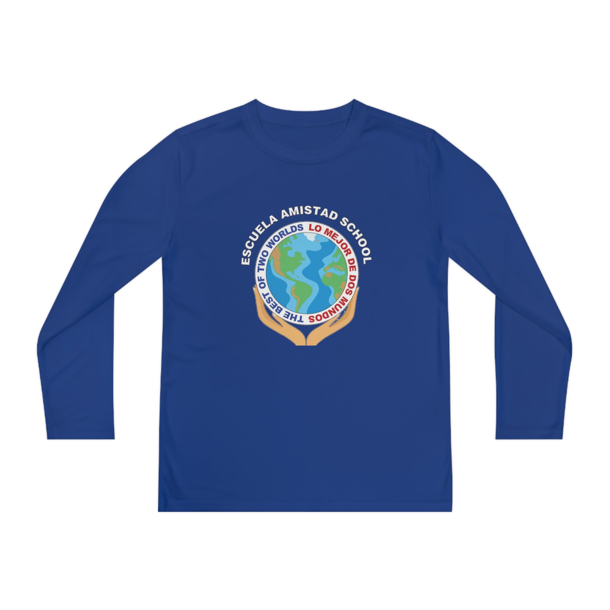 Youth Escuela Amistad School Long Sleeve Competitor Tee