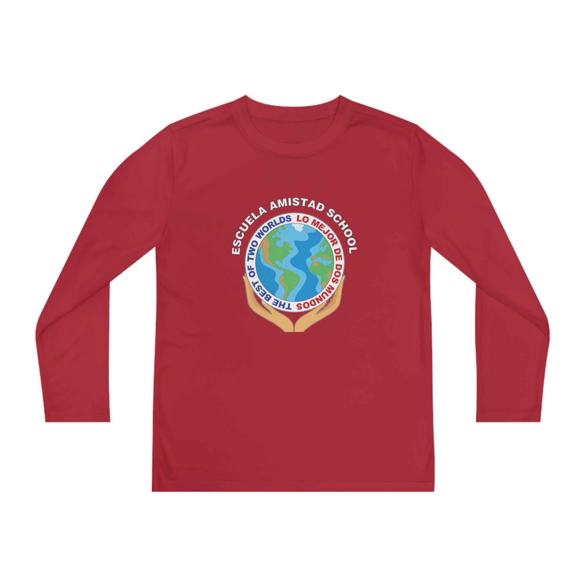 Youth Escuela Amistad School Long Sleeve Competitor Tee