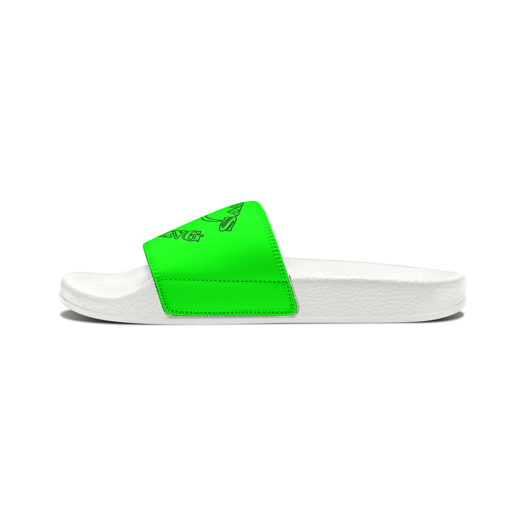 Green Outlaws Wrestling Slide Sandals
