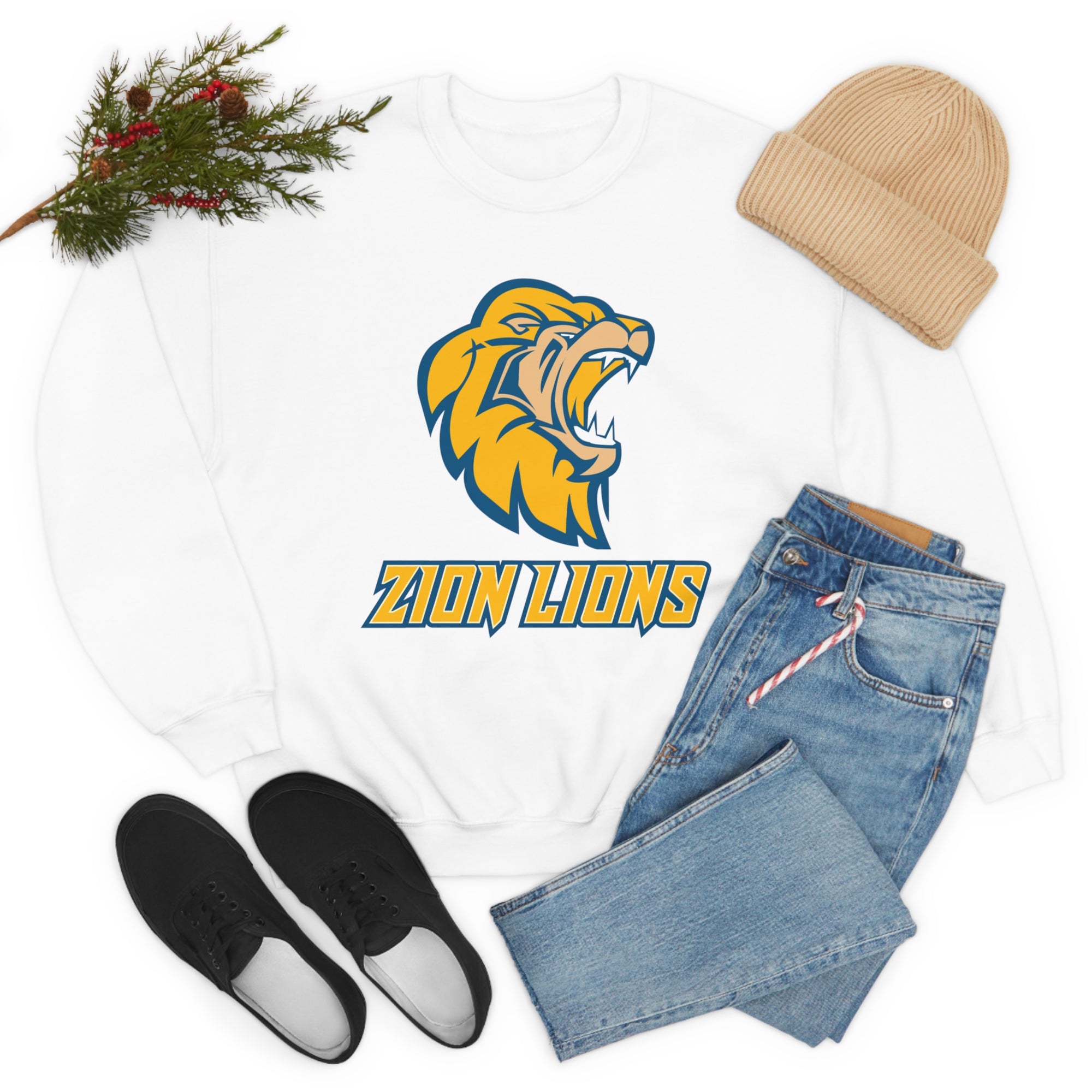 Zion Lions Crewneck Sweatshirts