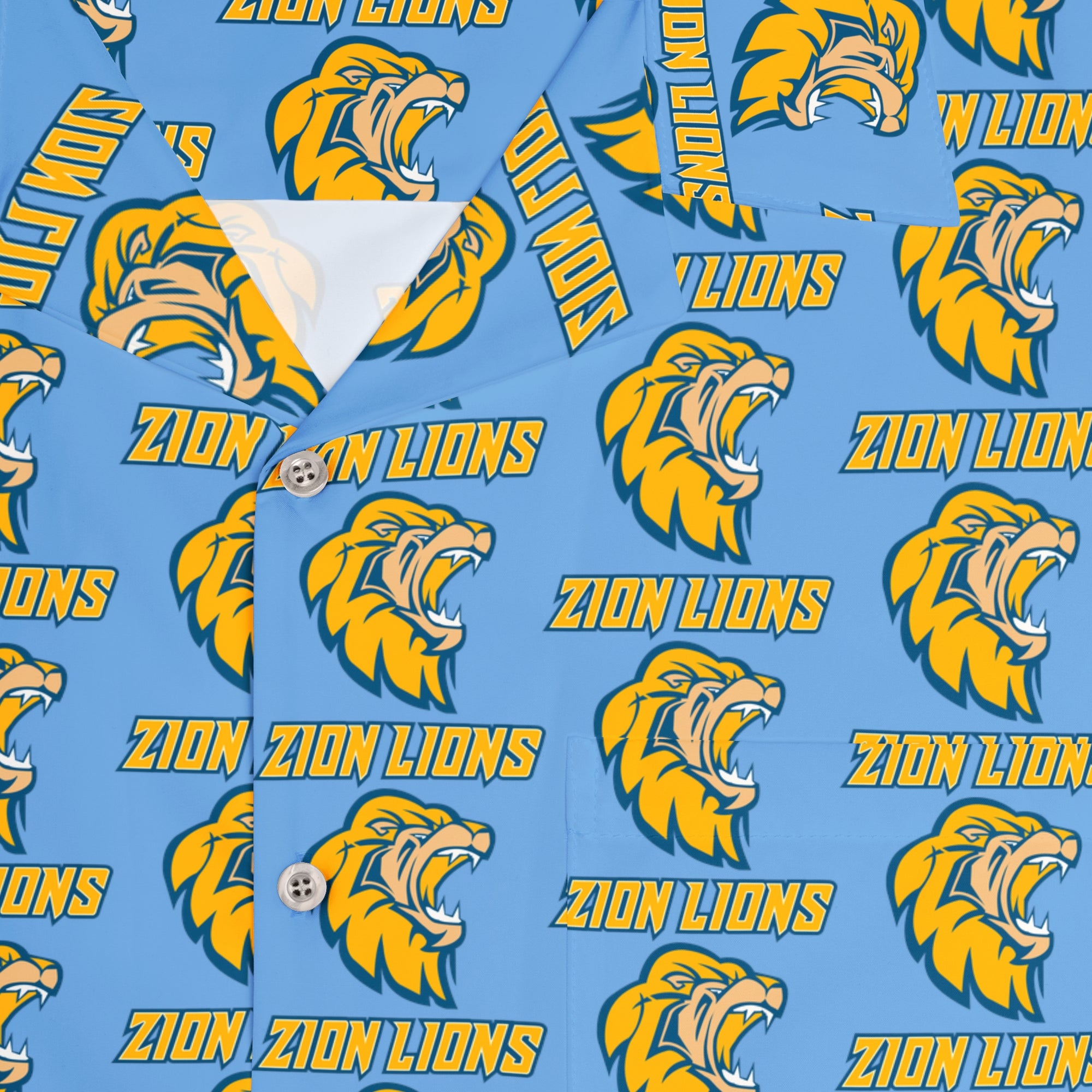 Zion Lions Men's Hawaiian Shirt (AOP)