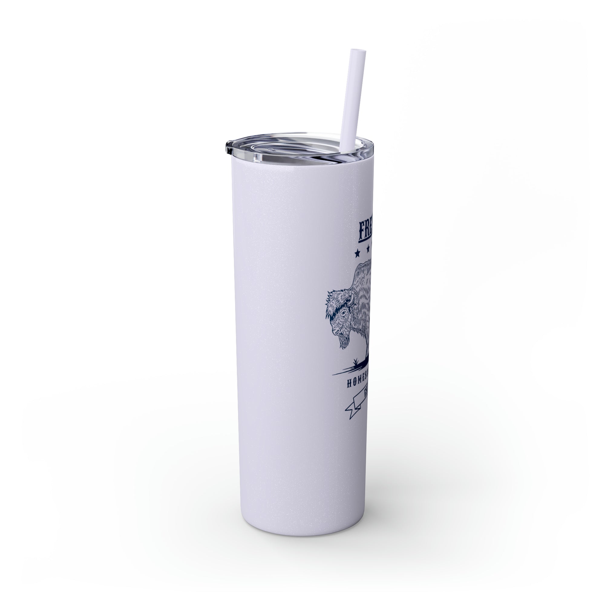 Freedom Homeschool Co-op Skinny Tumbler with Straw, 20oz