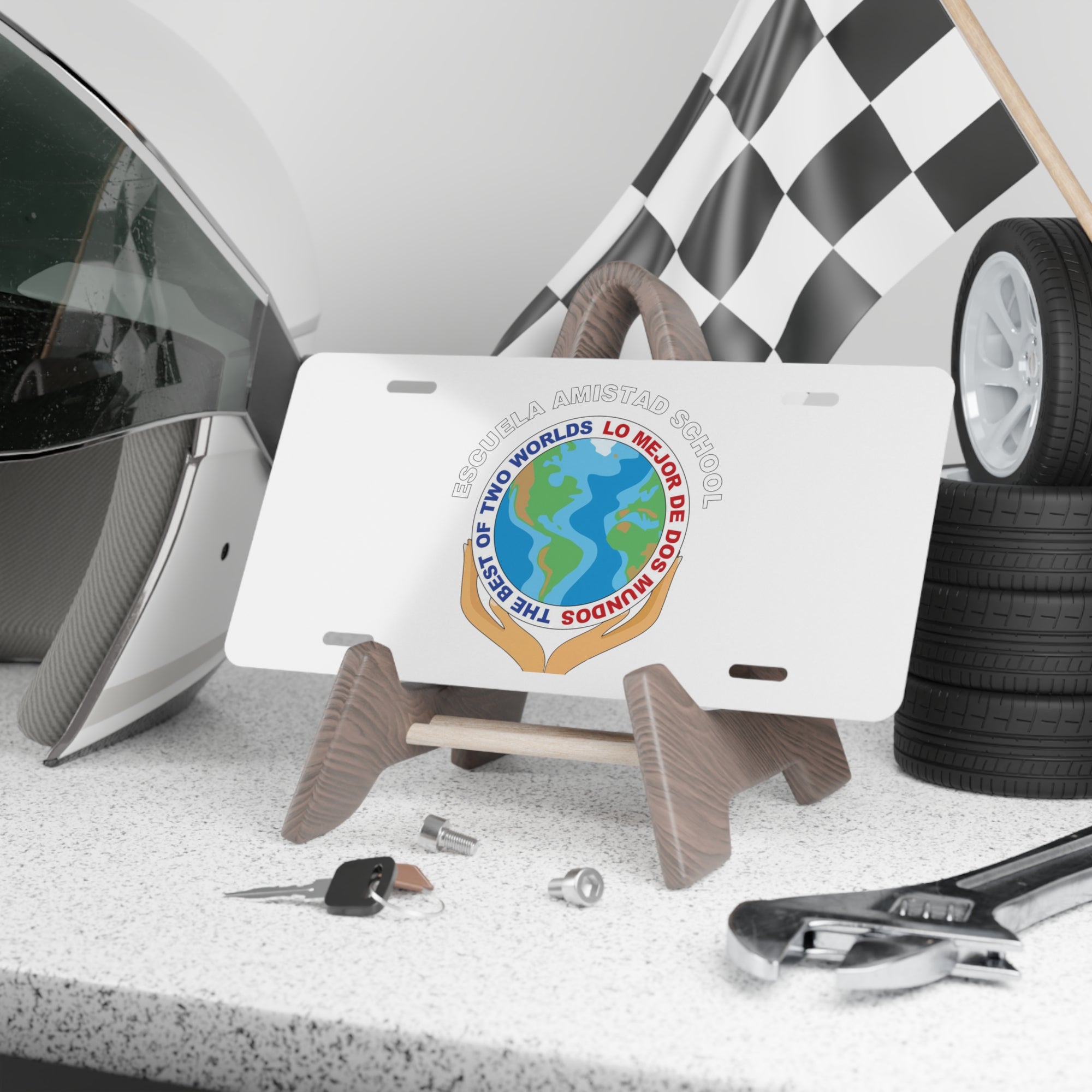 Escuela Amistad School Vanity Plate