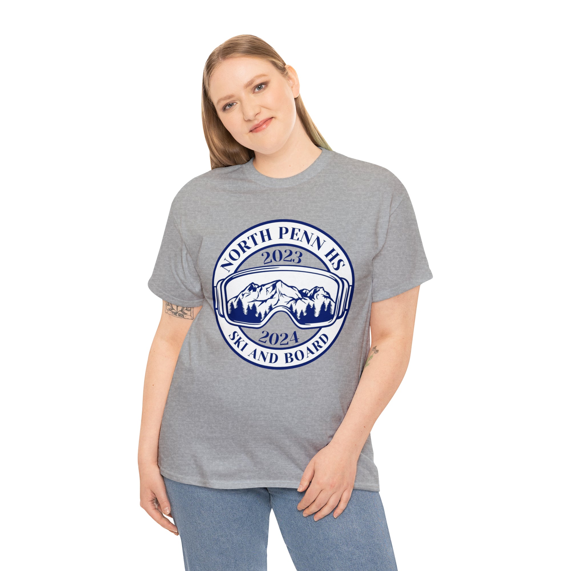 North Penn HS Ski &amp; Board Unisex Heavy Cotton Tee