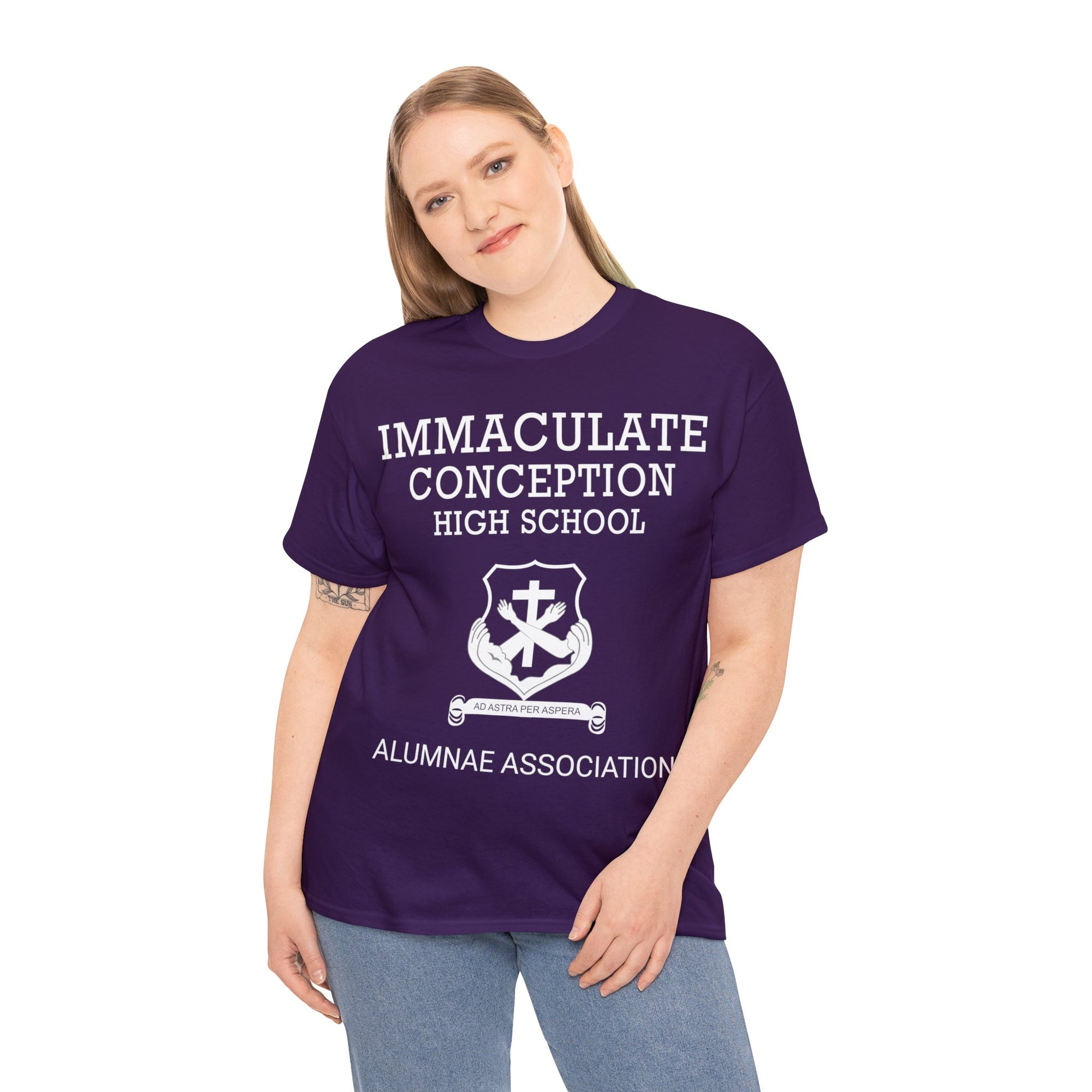 Immaculate Conception High School Alumnae Association Unisex Heavy Cotton Tee