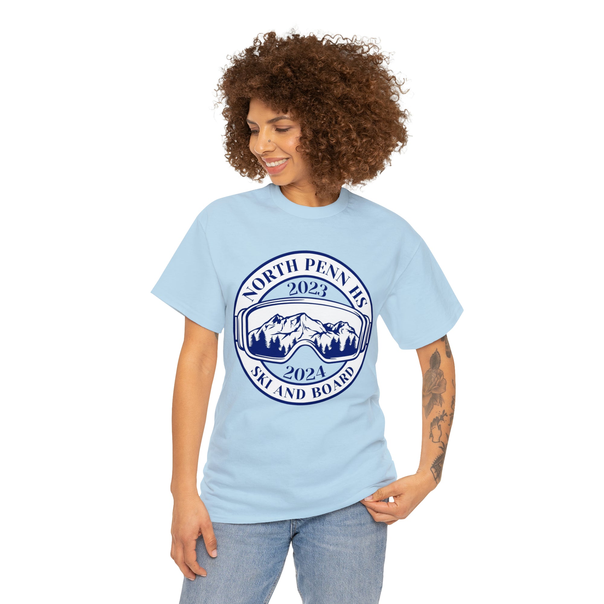North Penn HS Ski &amp; Board Unisex Heavy Cotton Tee