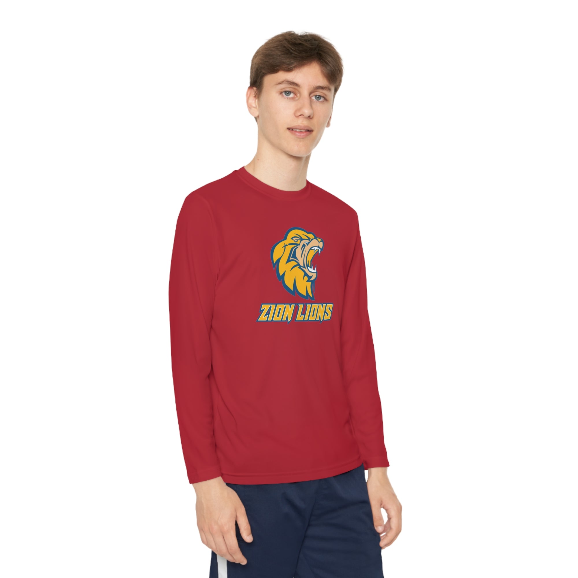 Zion Lions Youth Long Sleeve Competitor Tee - YOUTH