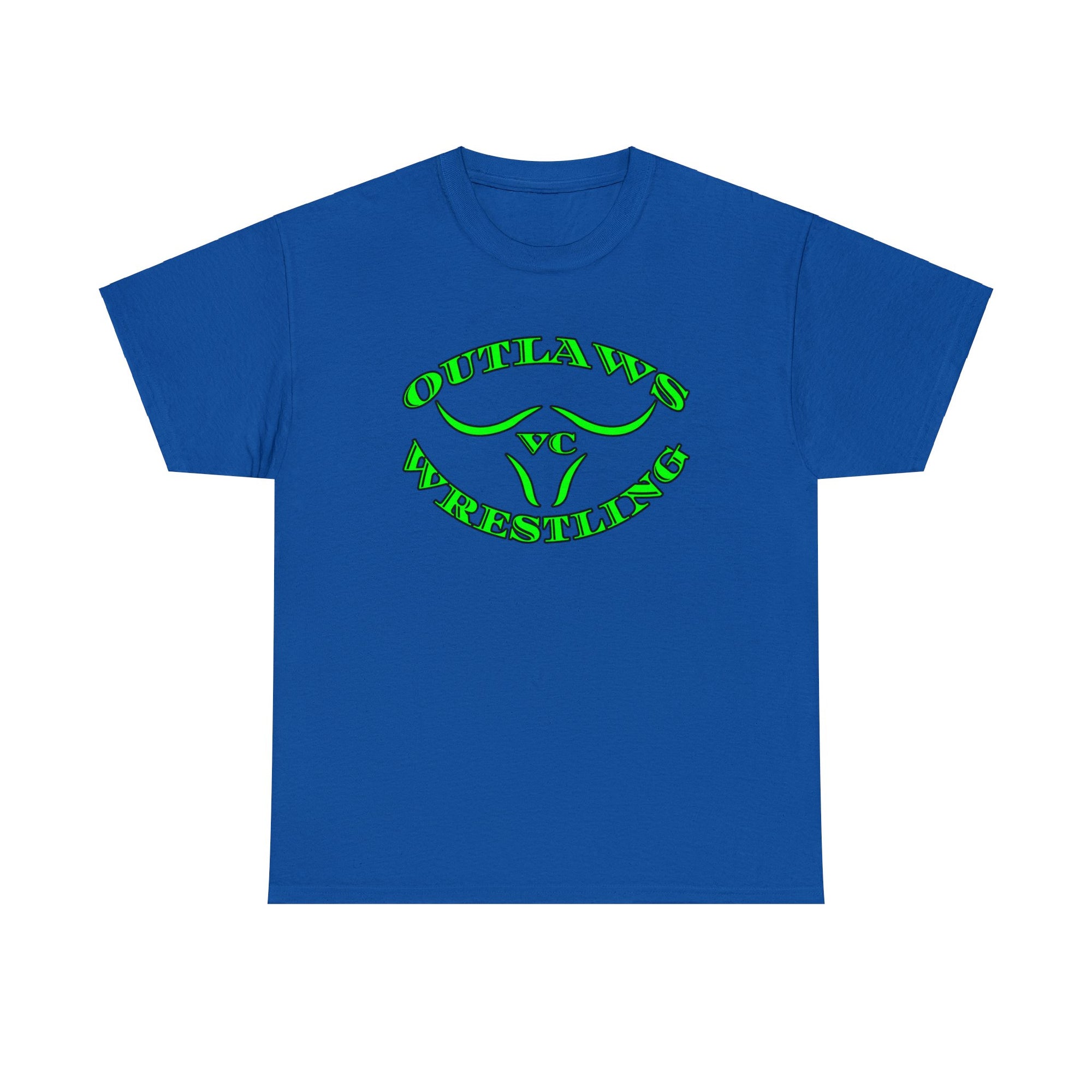 Green Outlaws Wrestling Unisex Heavy Cotton Tee