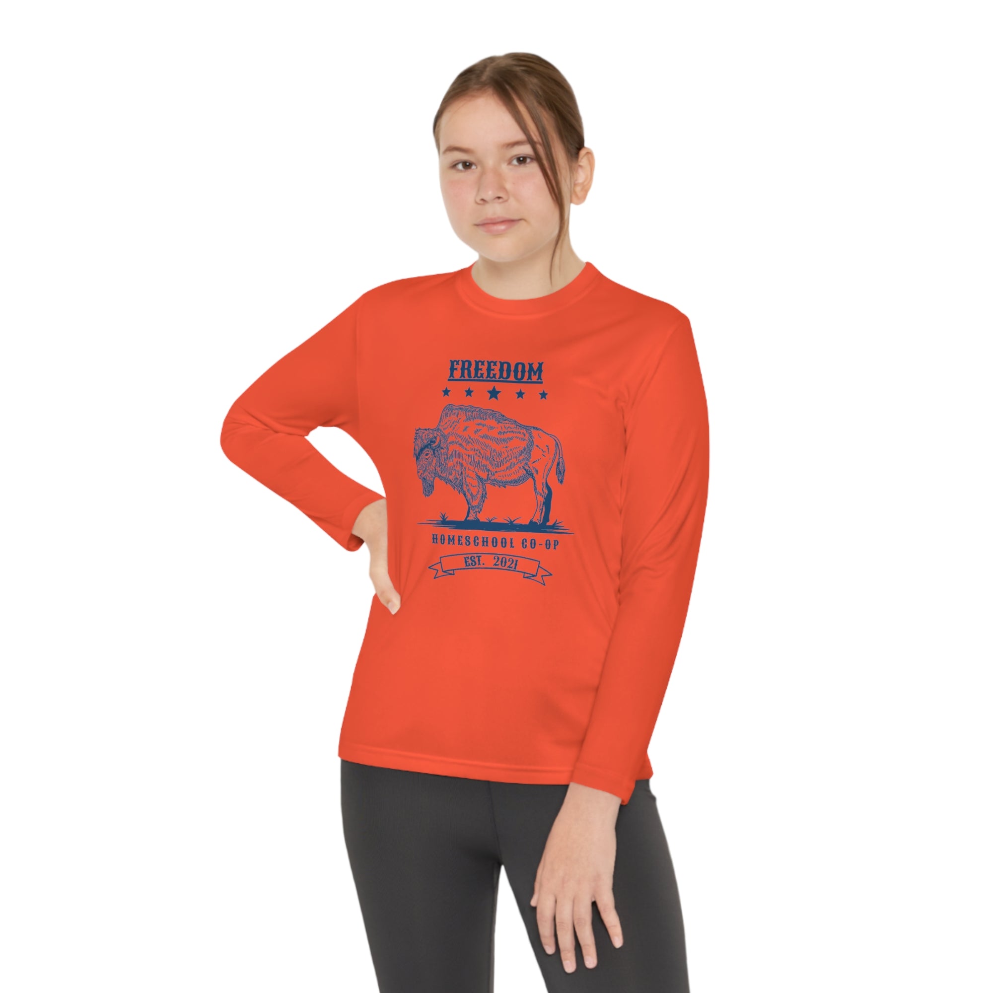 Youth Freedom Homeschool Co-op Long Sleeve Competitor Tee