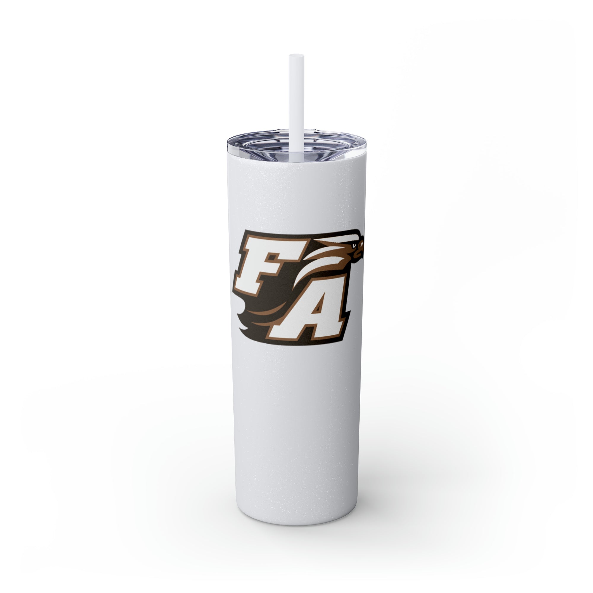 First Academy Drama Team Skinny Tumbler with Straw, 20oz