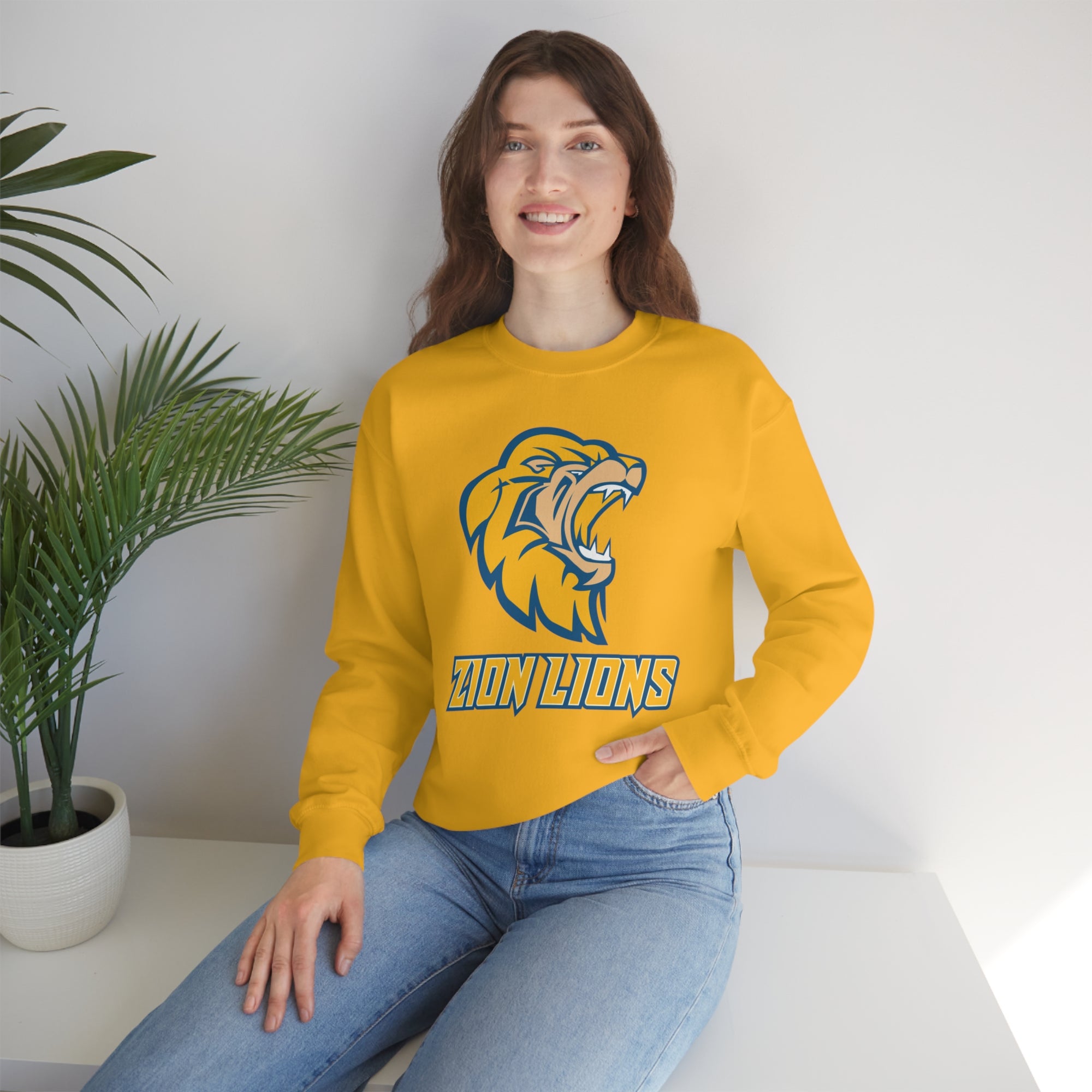Zion Lions Crewneck Sweatshirts