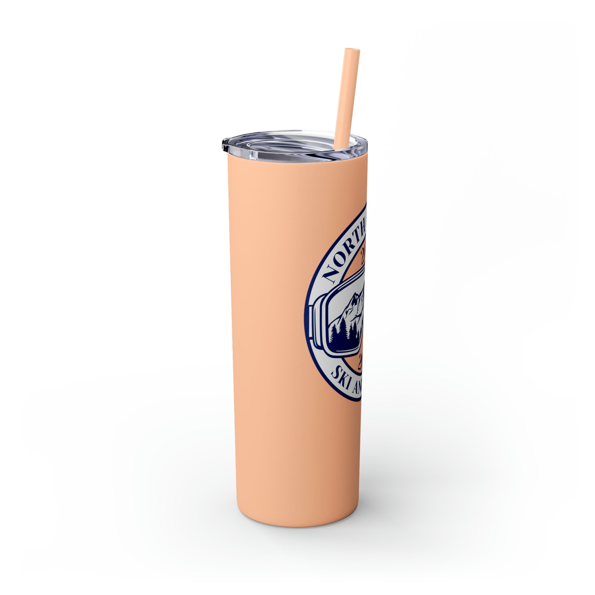 North Penn HS Ski &amp; Board Skinny Tumbler with Straw, 20oz
