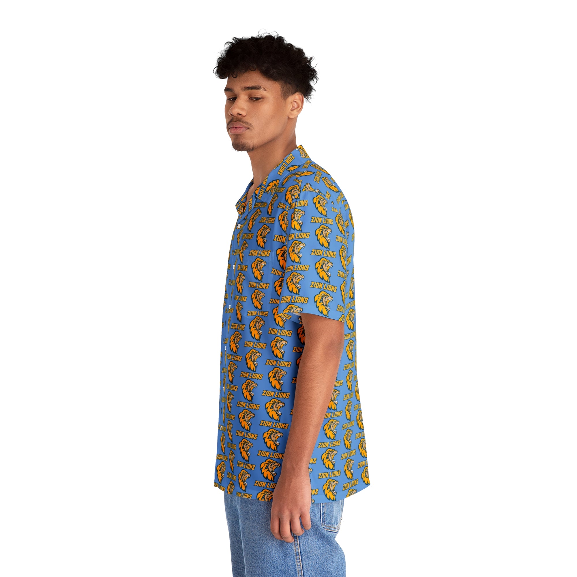 Zion Lions Men's Hawaiian Shirt (AOP)