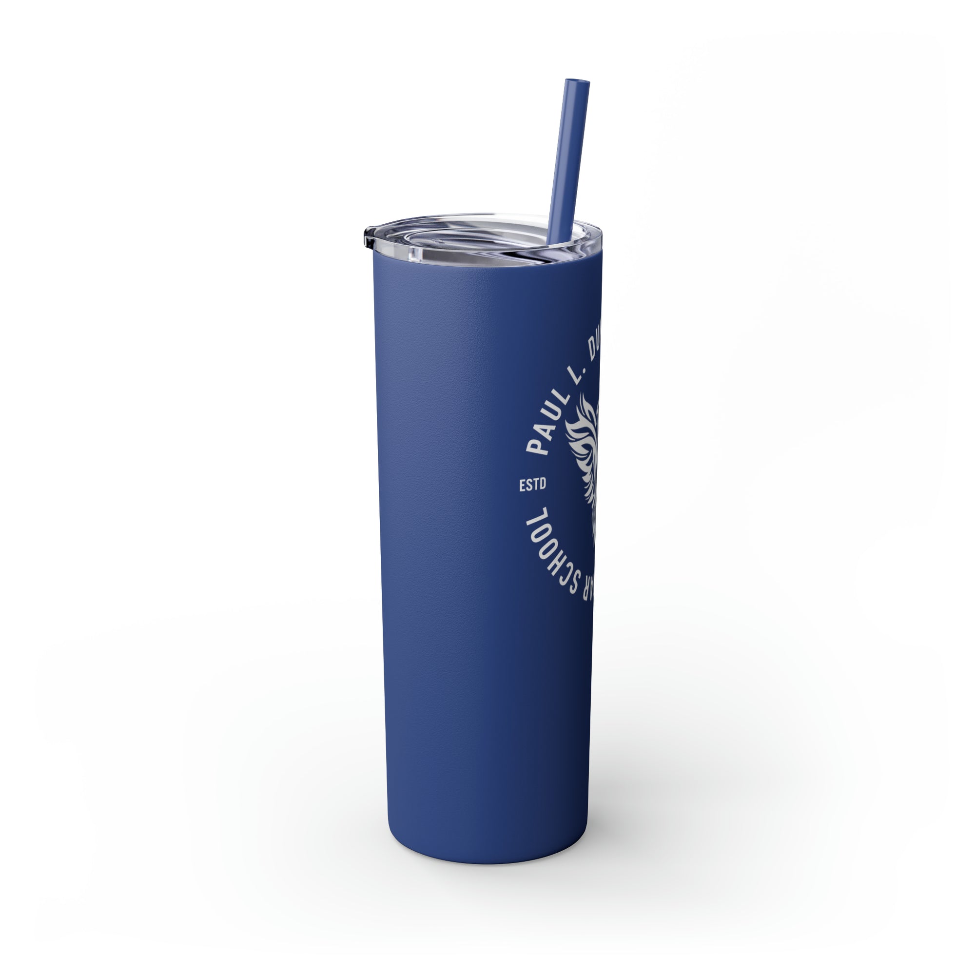 Paul L Dunbar School Skinny Tumbler with Straw, 20oz