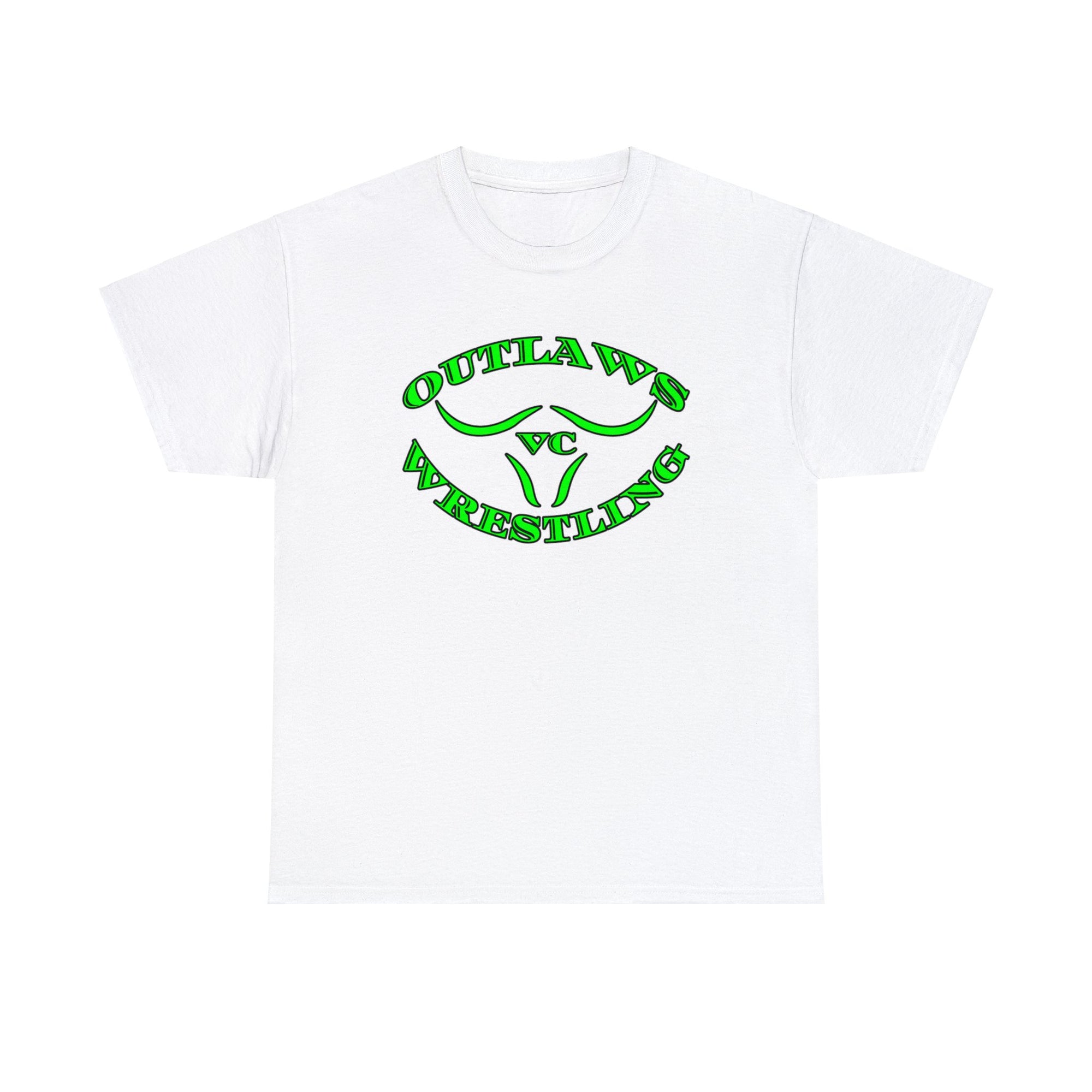 Green Outlaws Wrestling Unisex Heavy Cotton Tee