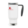 Team Red Bud Stainless Steel Travel Mug with Handle, 14oz