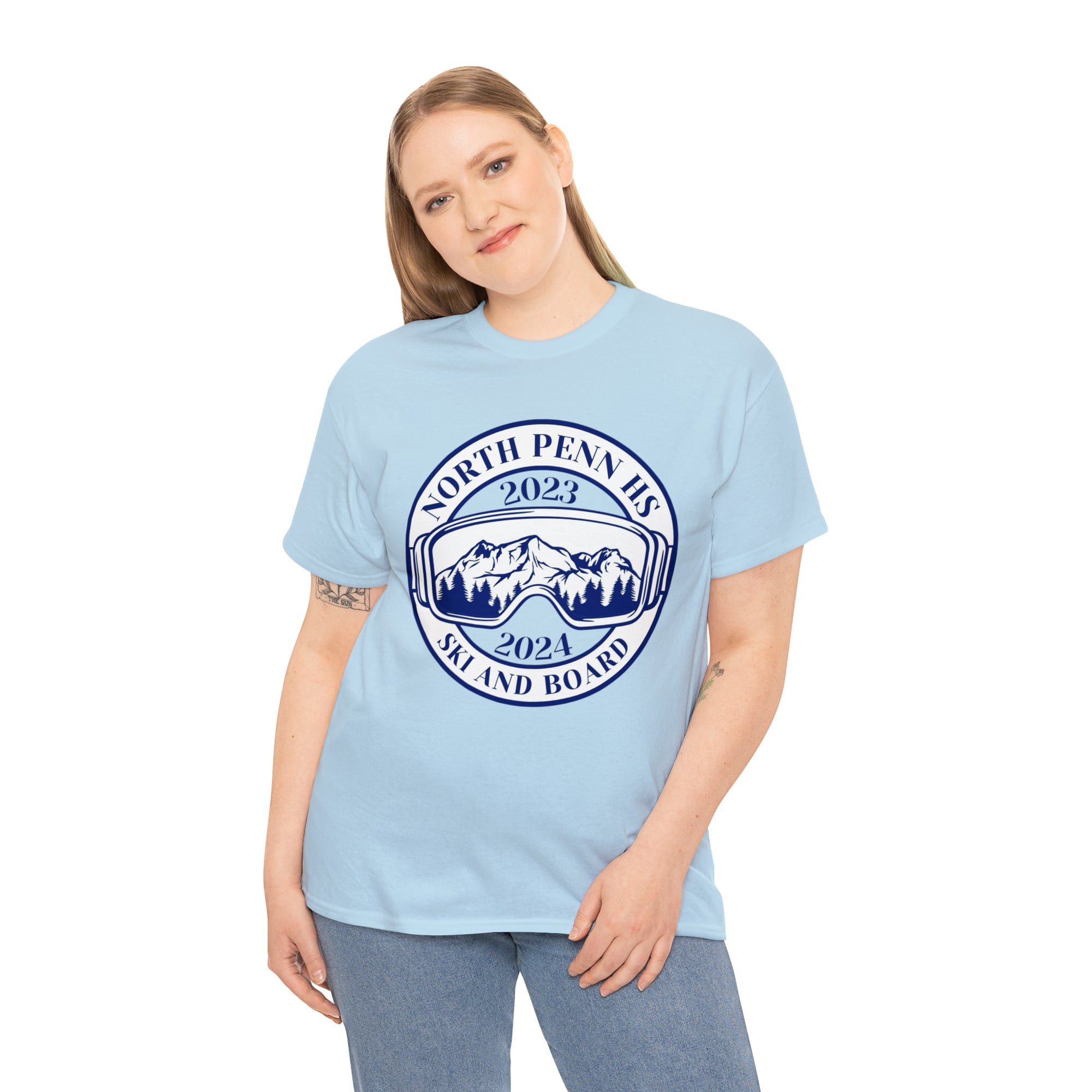 North Penn HS Ski &amp; Board Unisex Heavy Cotton Tee
