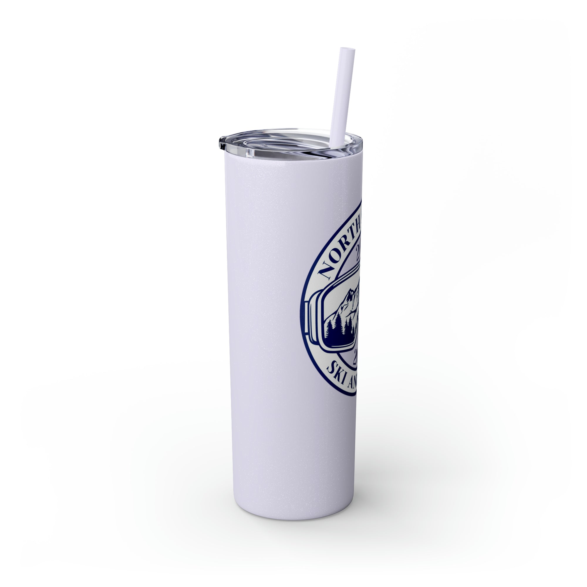 North Penn HS Ski &amp; Board Skinny Tumbler with Straw, 20oz