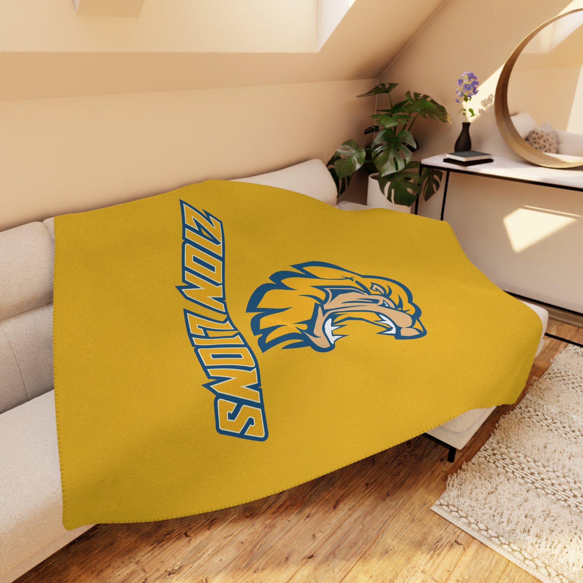 Zion Lions Sherpa Blanket