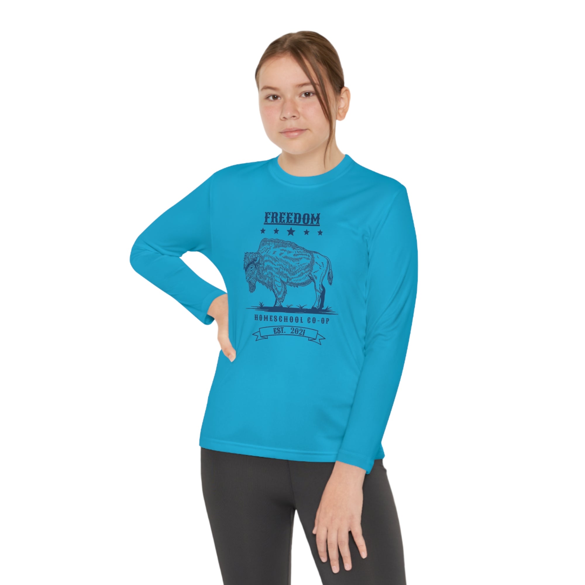 Youth Freedom Homeschool Co-op Long Sleeve Competitor Tee