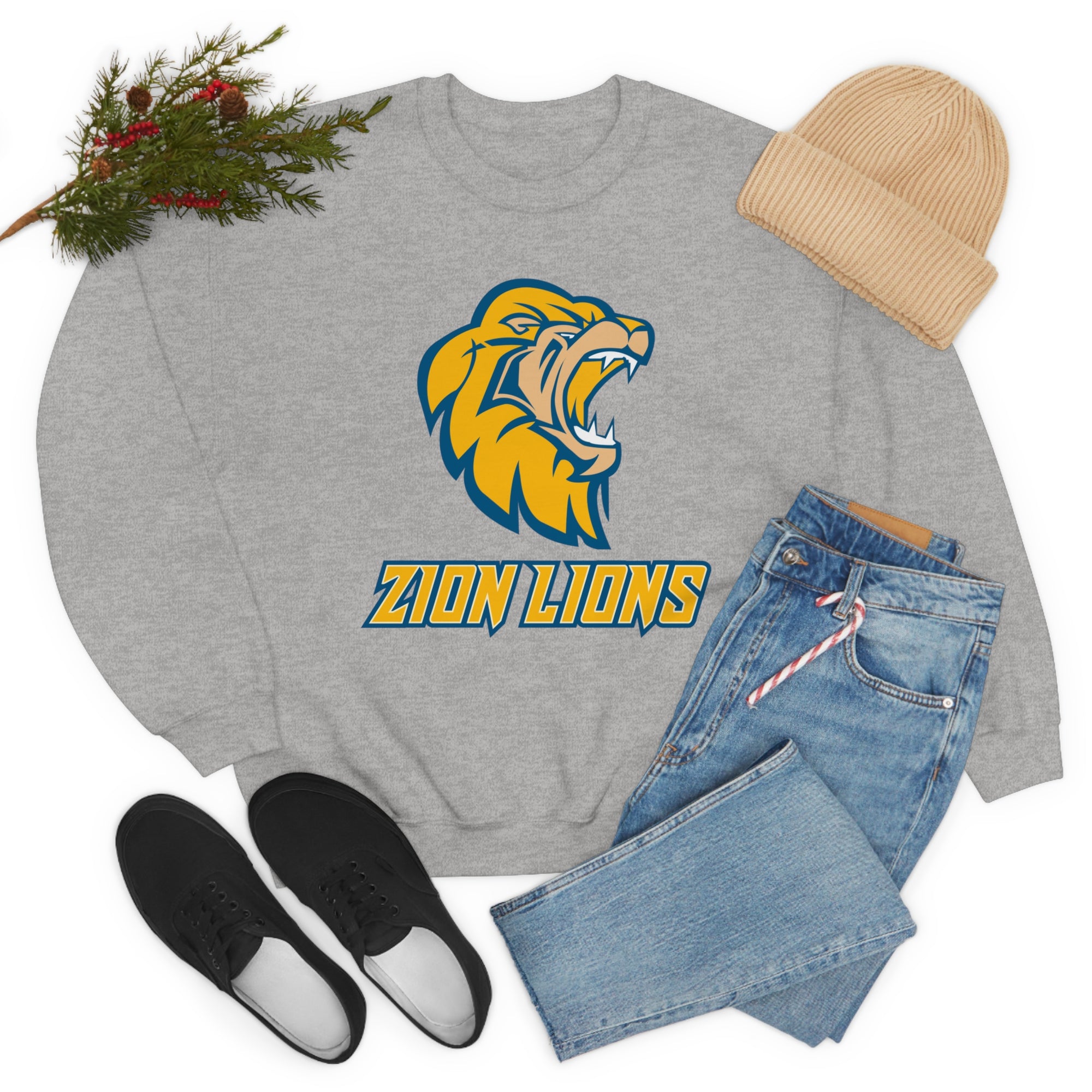 Zion Lions Crewneck Sweatshirts