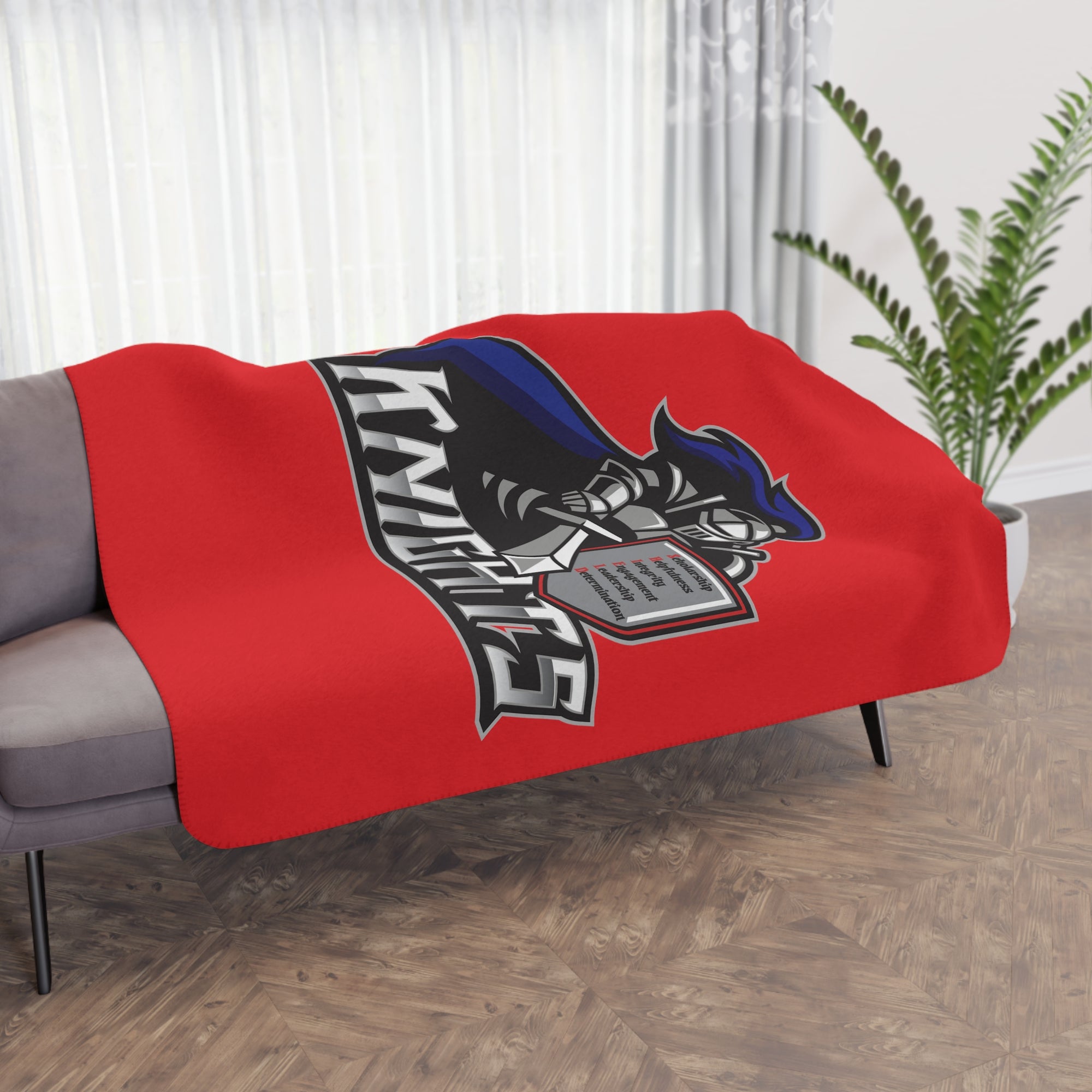 North Pole Middle School Sherpa Blanket