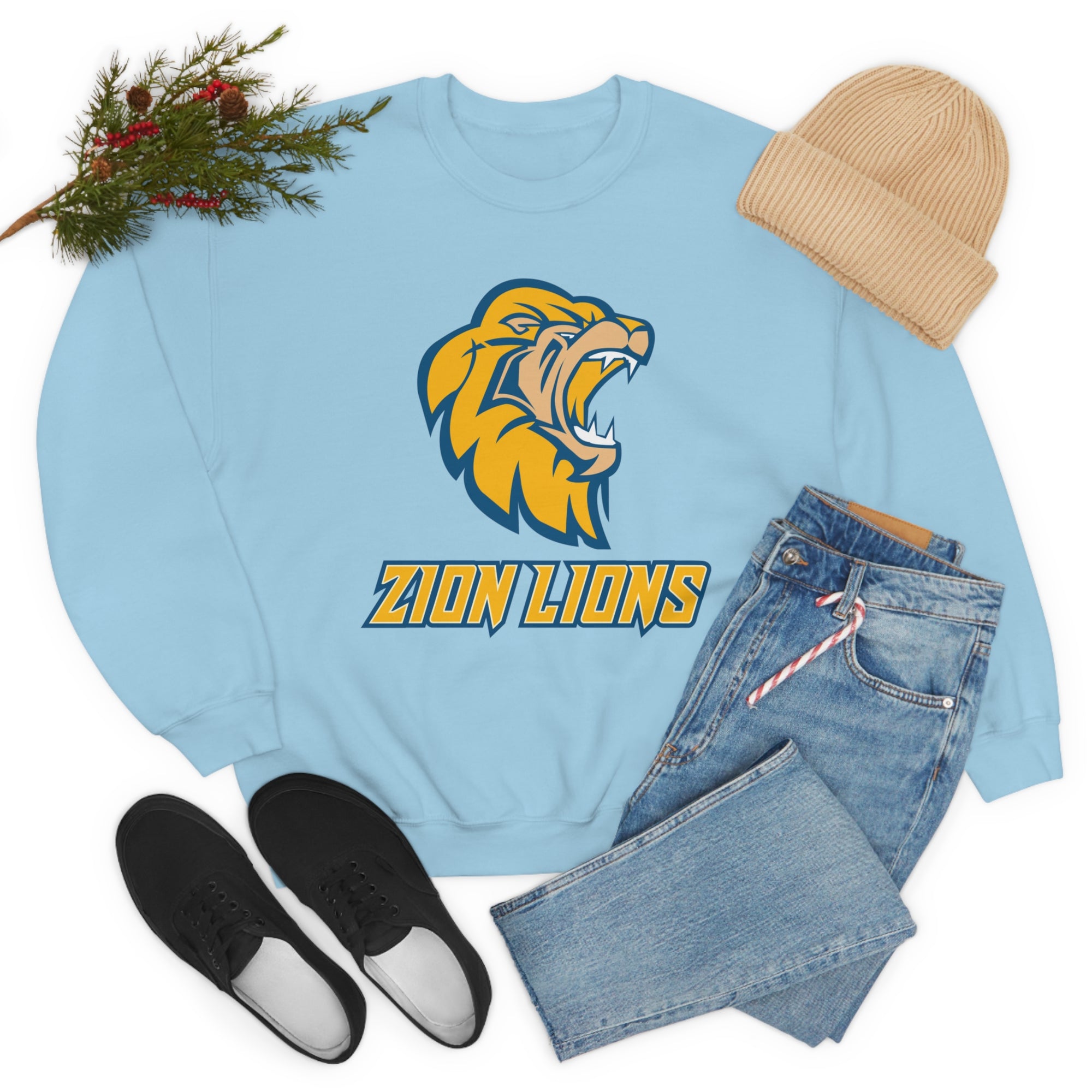 Zion Lions Crewneck Sweatshirts