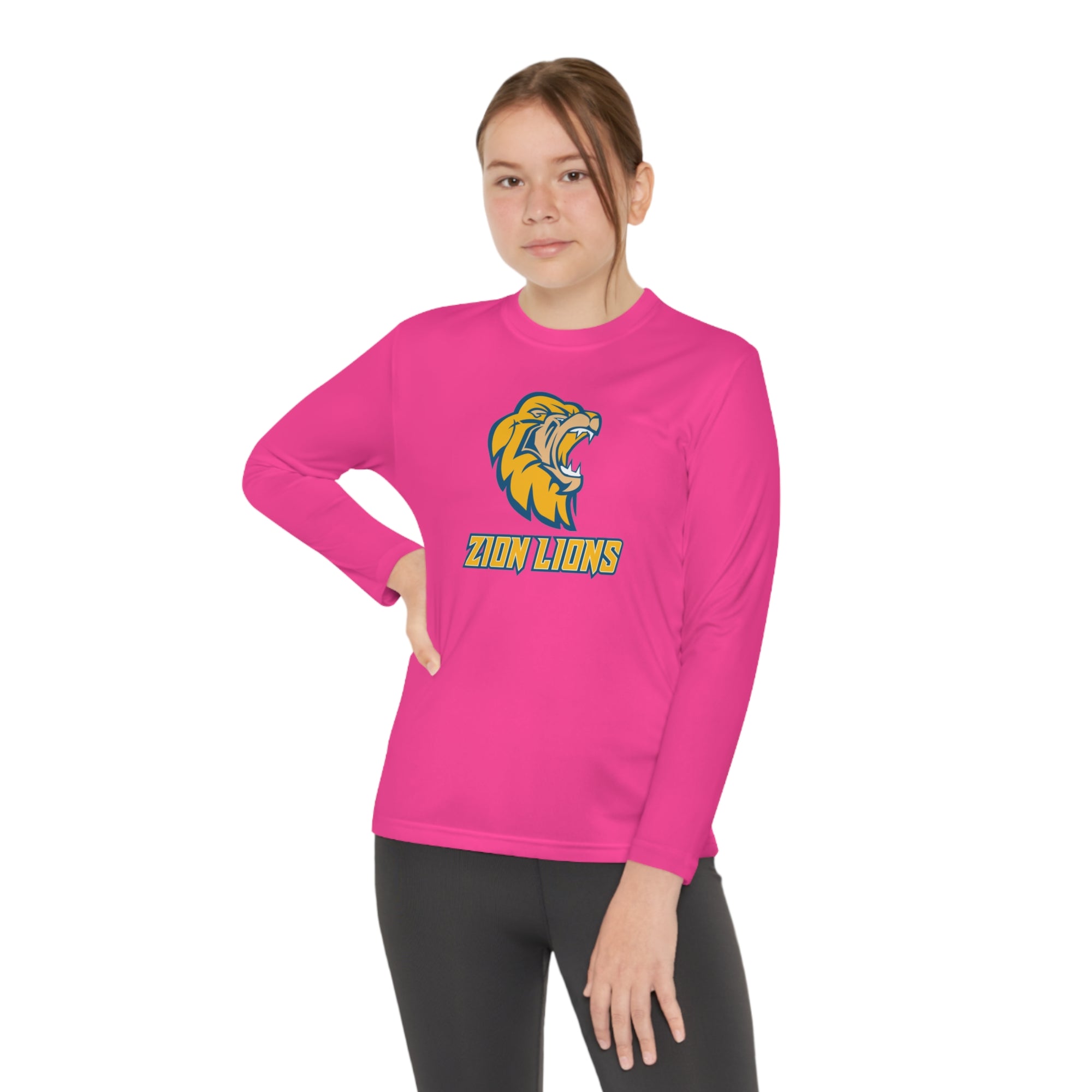 Zion Lions Youth Long Sleeve Competitor Tee - YOUTH