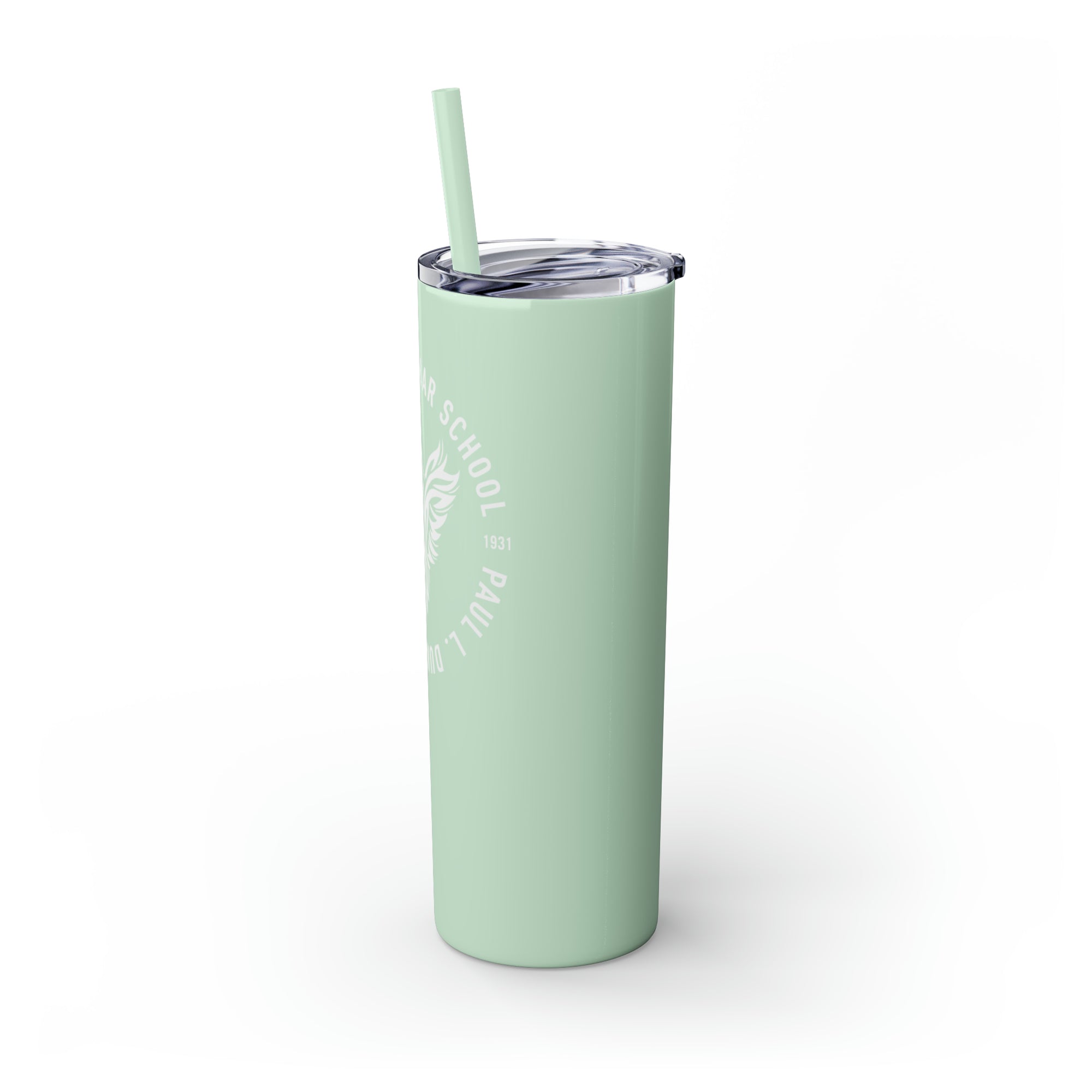 Paul L Dunbar School Skinny Tumbler with Straw, 20oz